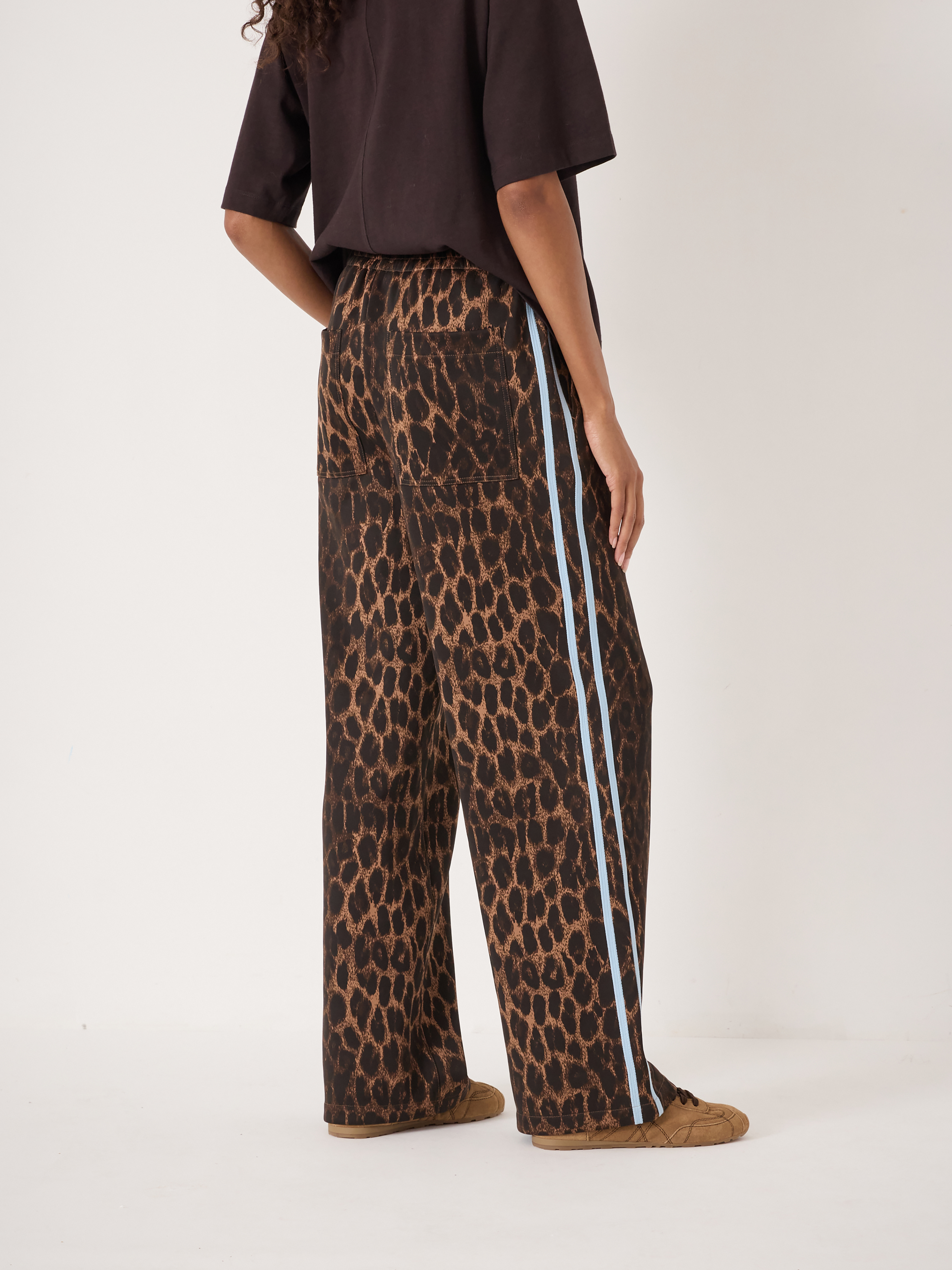 Harrison Animal Print Side Stripe Joggers