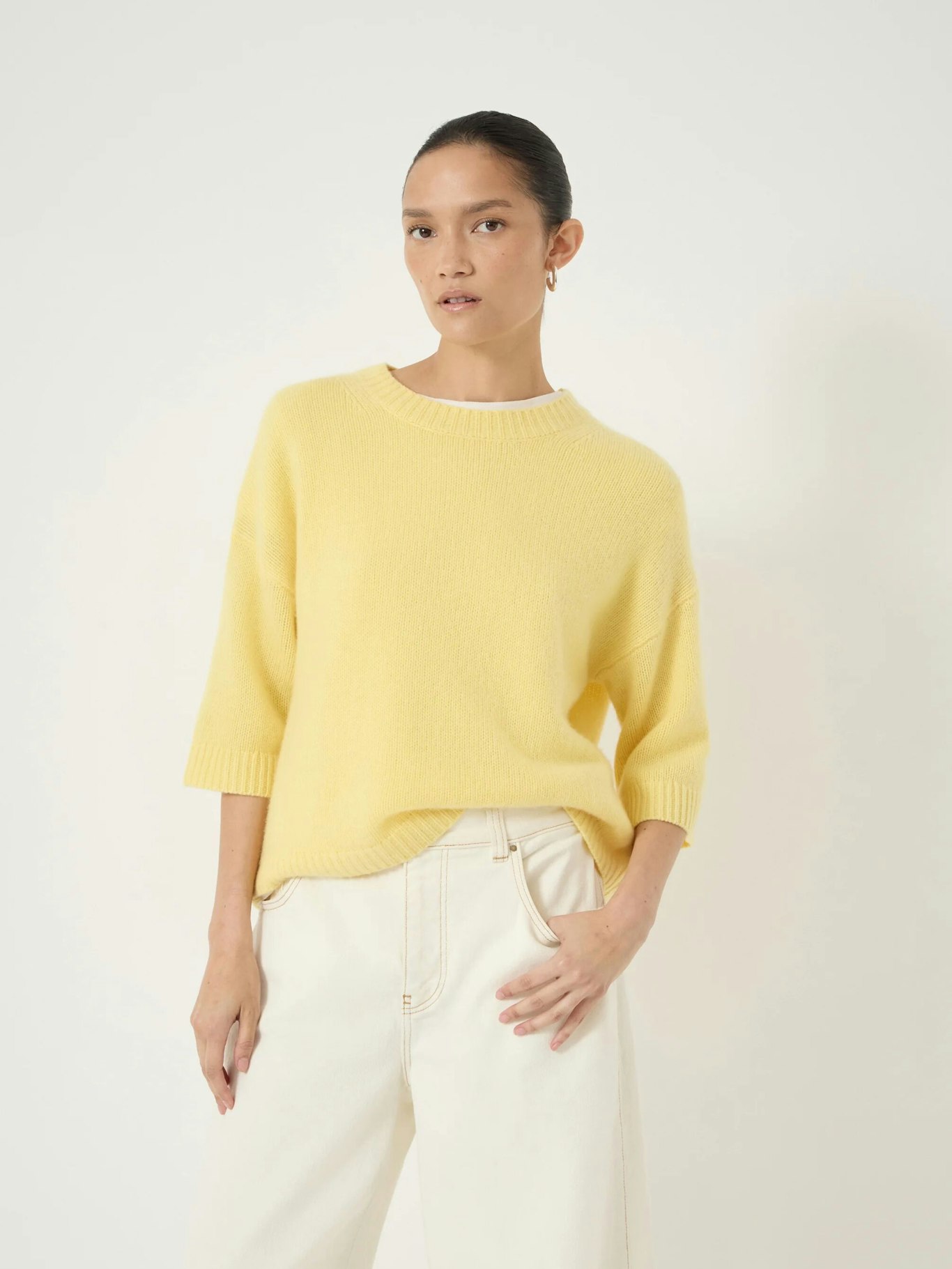 013449-0754-01 Cherrie Chunky Cashmere Tee