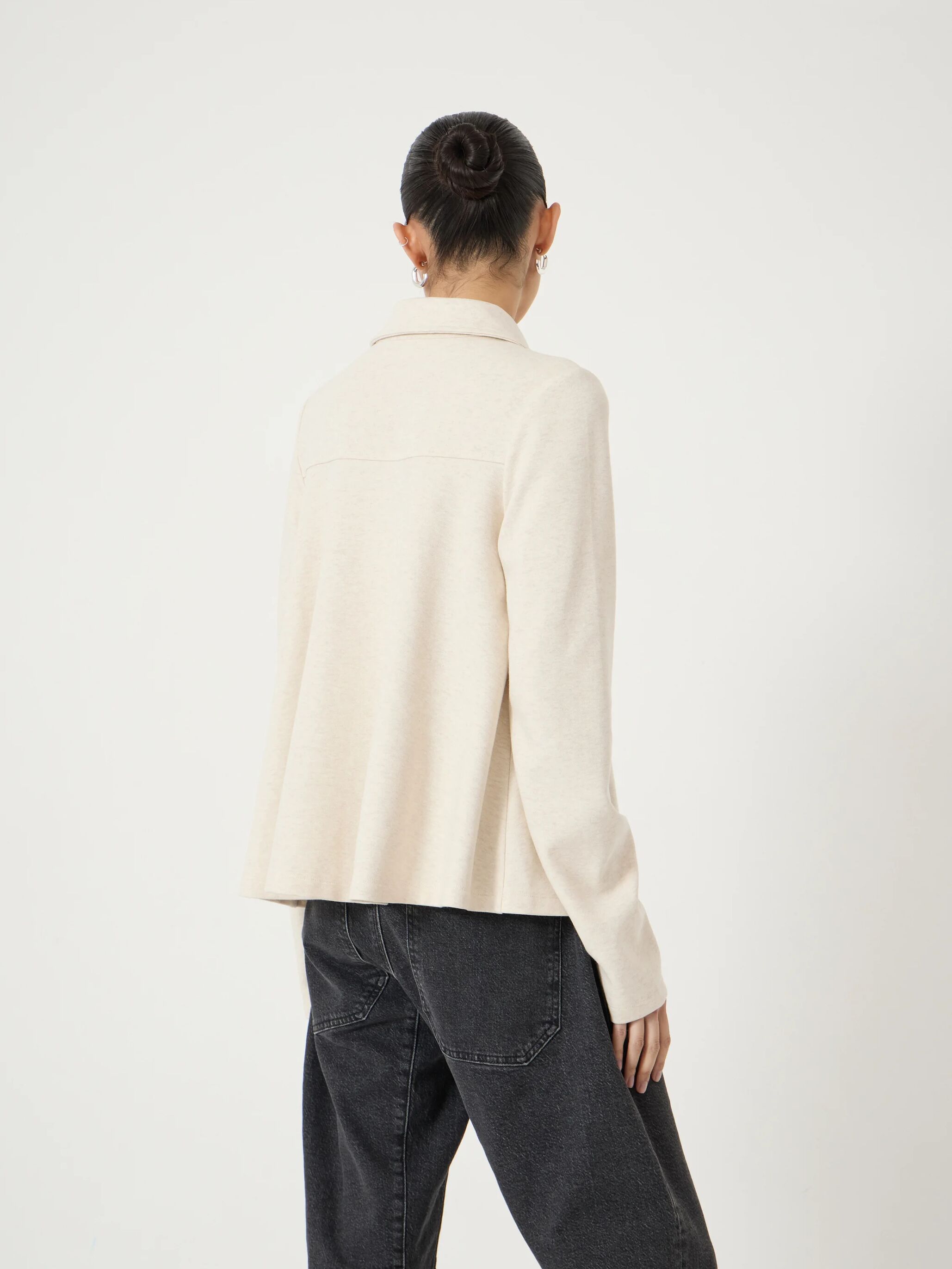 Noa Button A-Line Polo Top