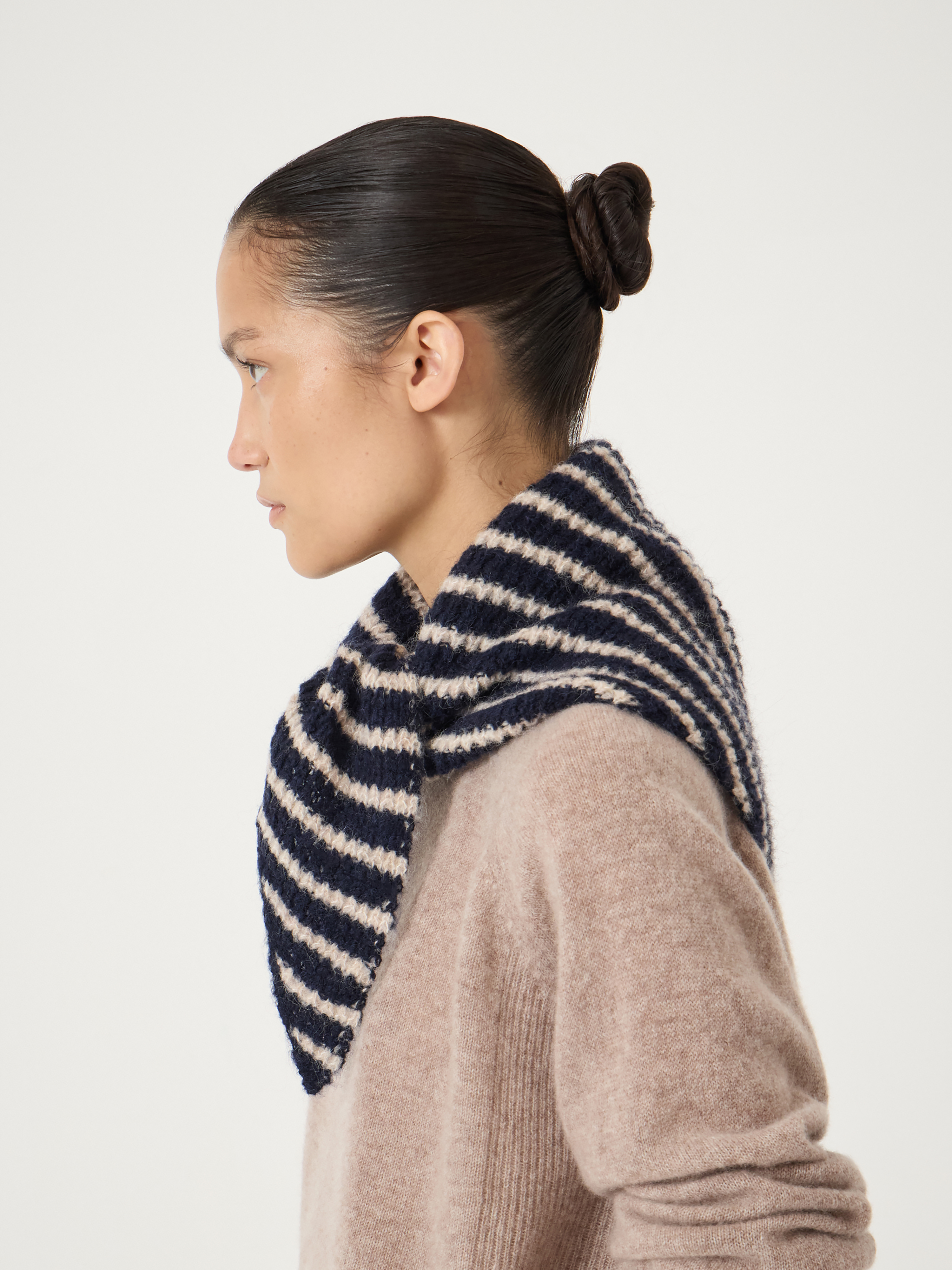 Stripe Triangle Scarf