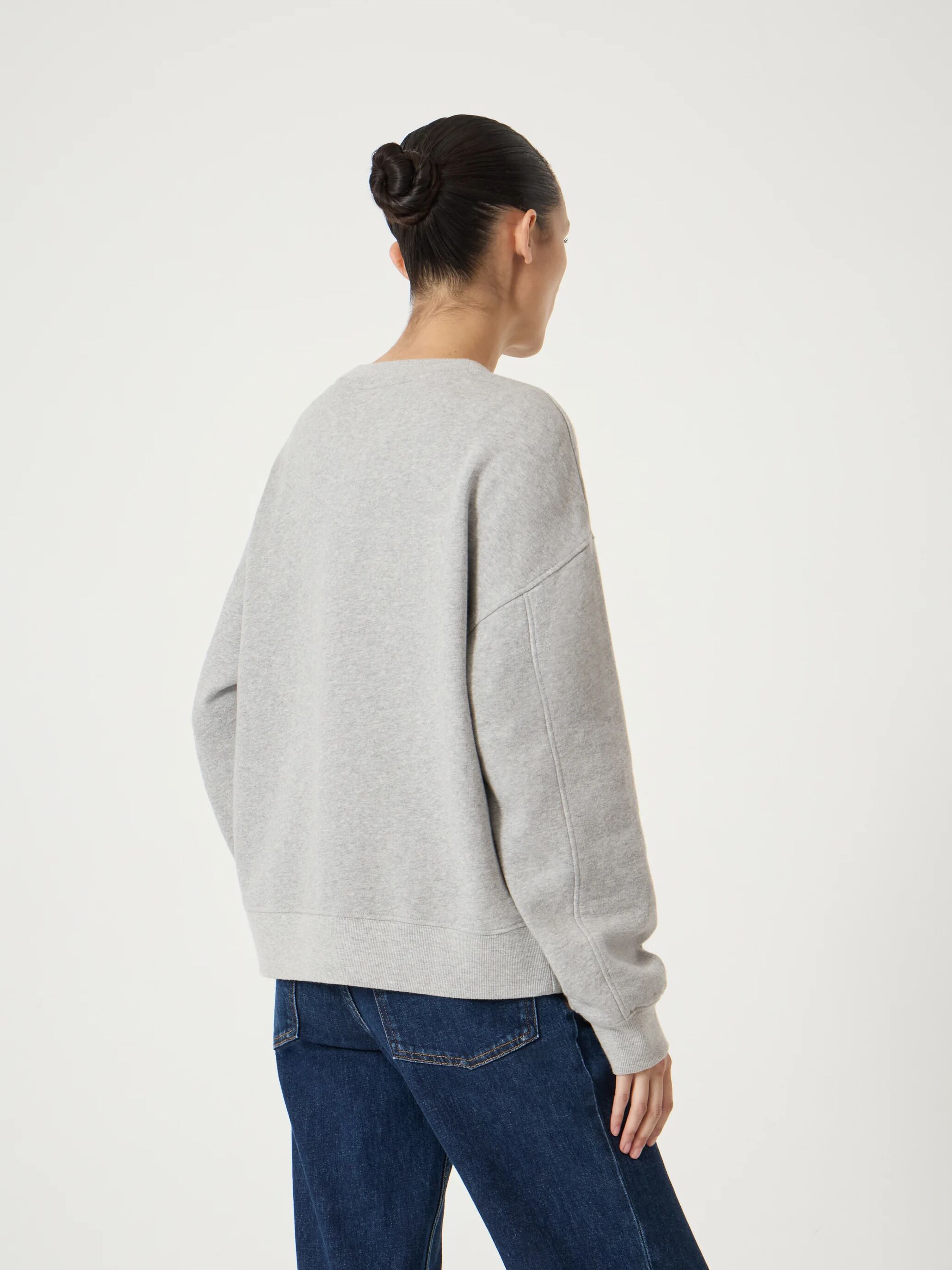 Moderately Social Embroidered Graphic Cotton Sweatshirt