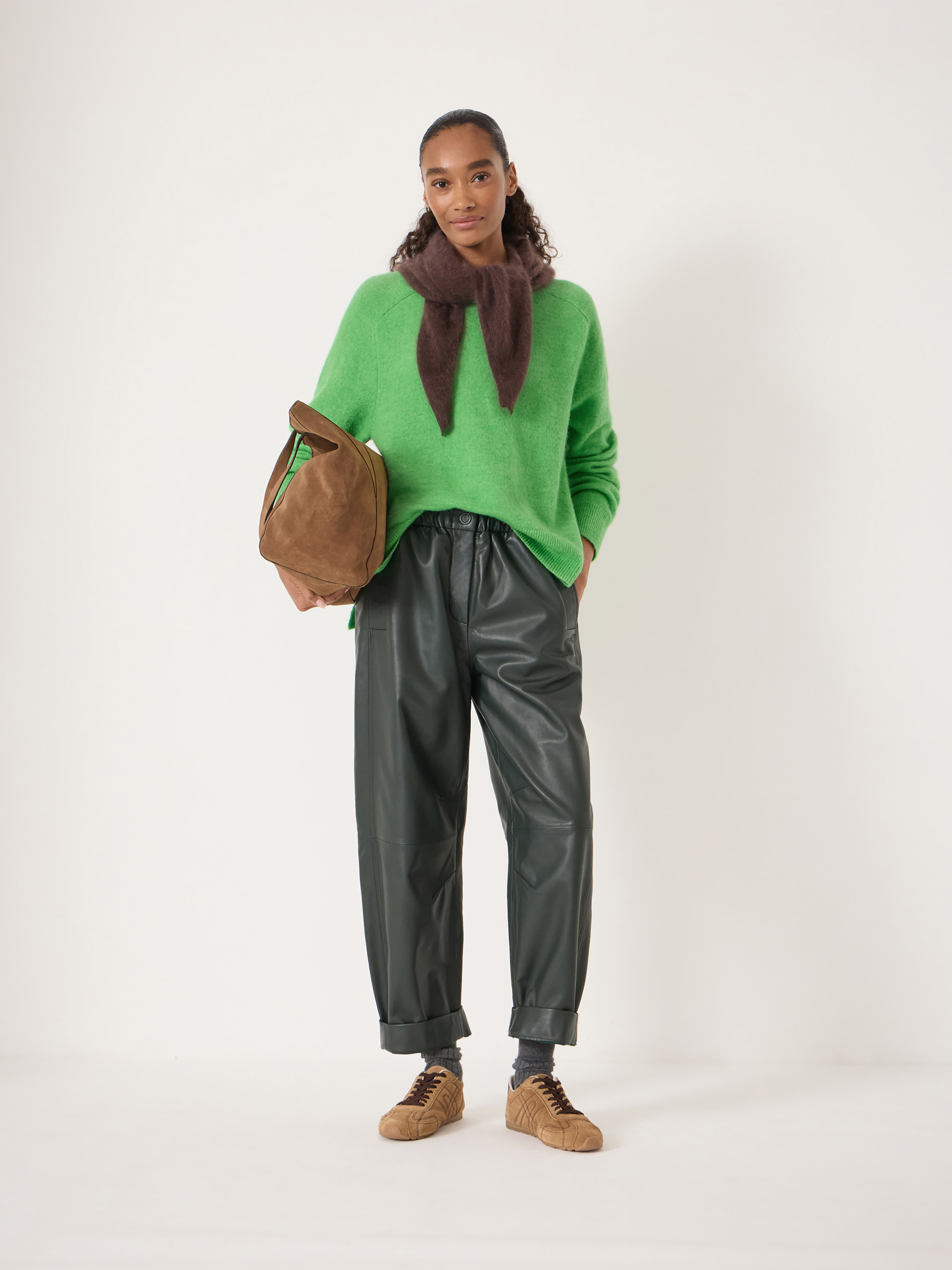 Wool Blend Crew Neck Jumper