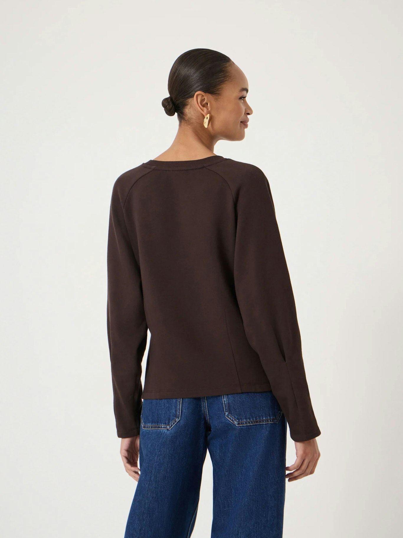 014552-0450-03 Anouk Seam Detail Cotton Sweatshirt
