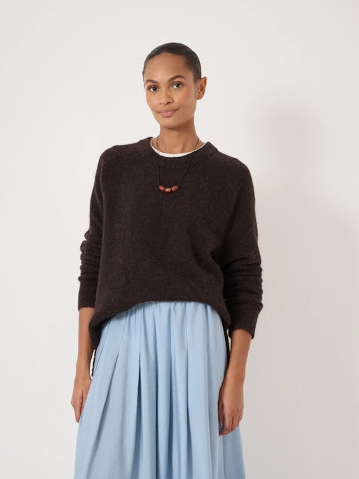 Ivy Pleated Air Flow Midi Skirt