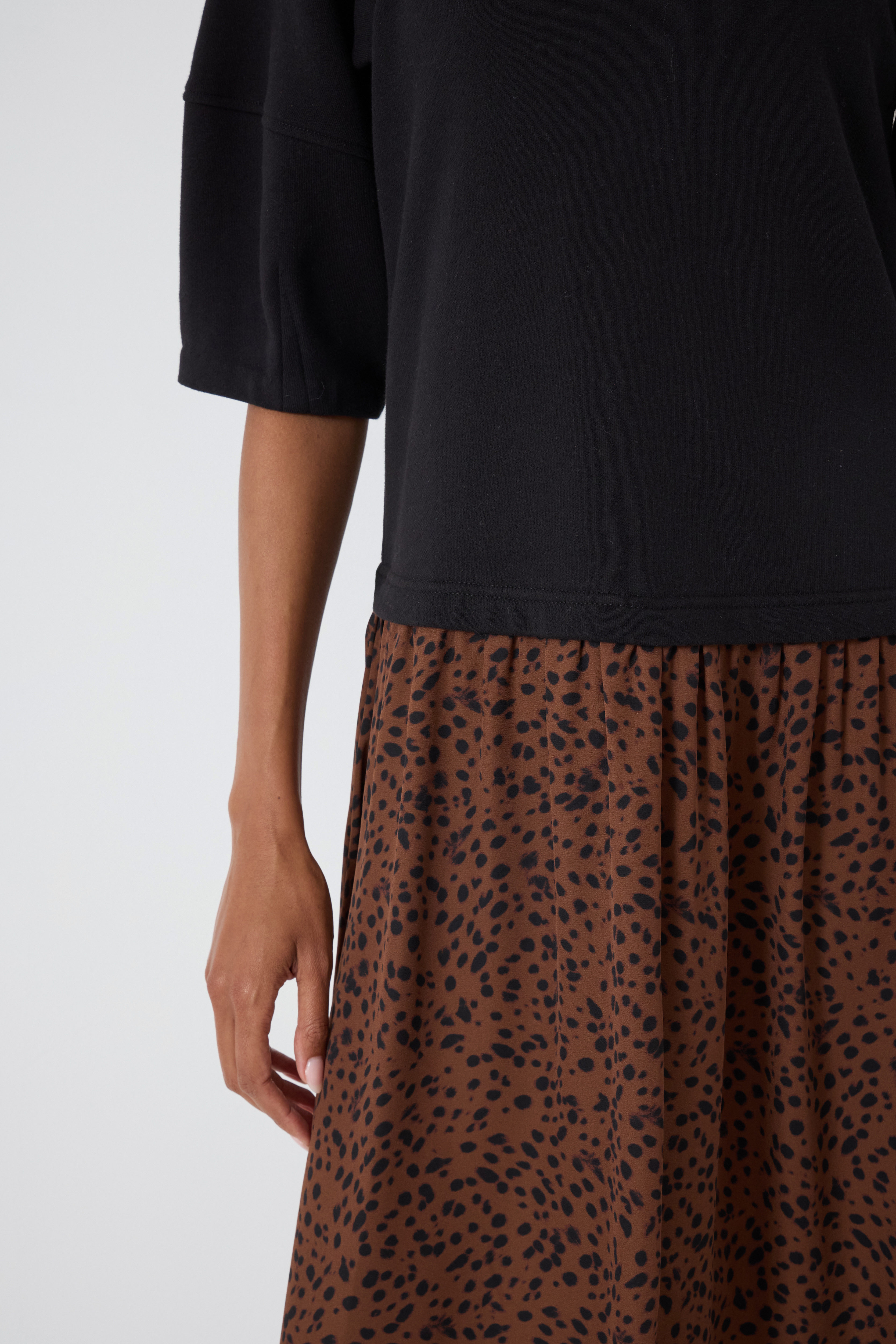 Zola Puff Sleeve Hanky Hem Dress