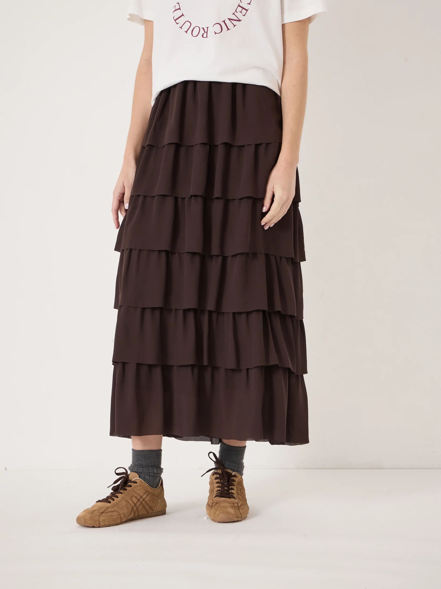 Lillie Tiered Chiffon Skirt