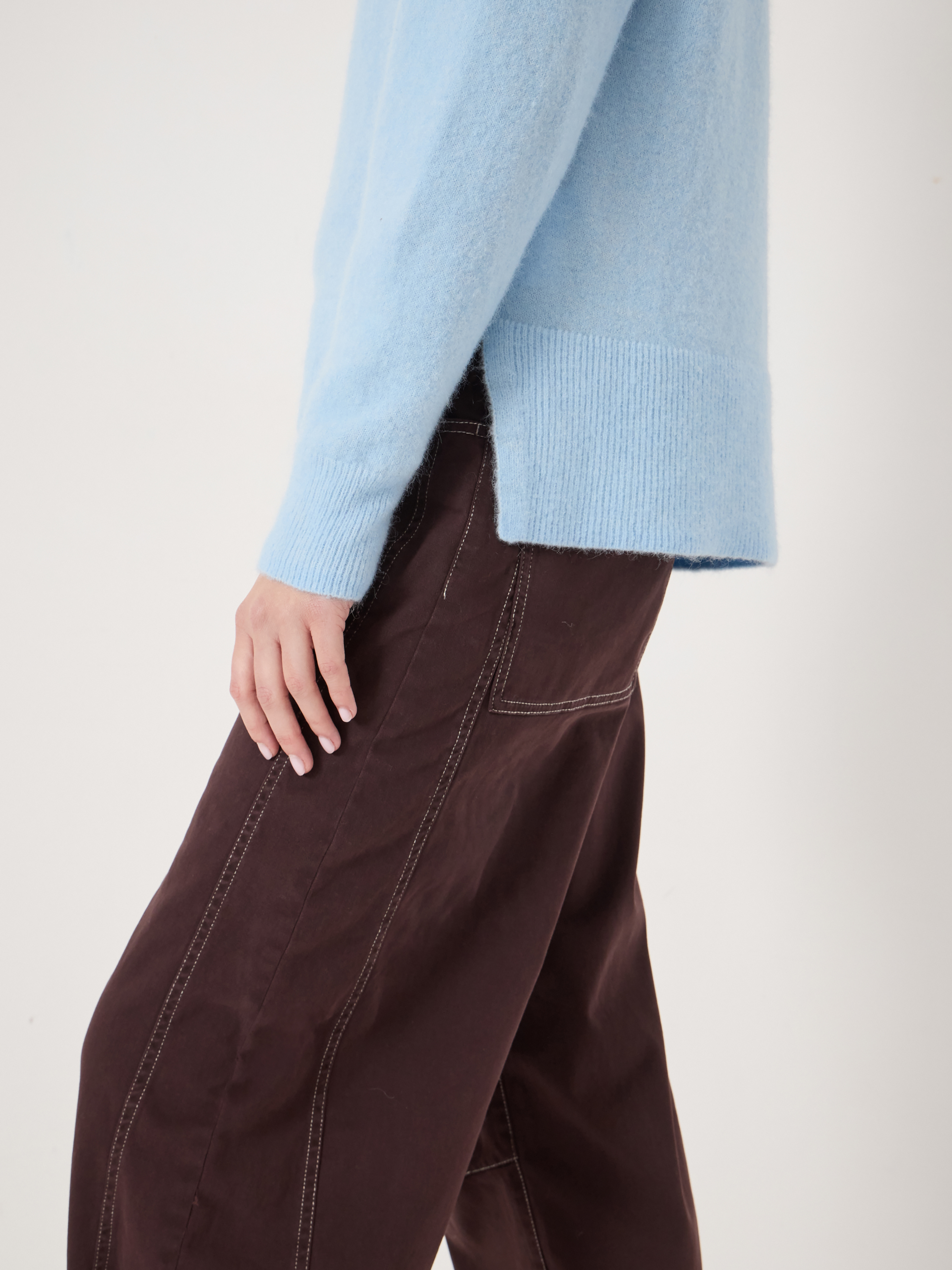 Wool Blend Crew Neck Jumper