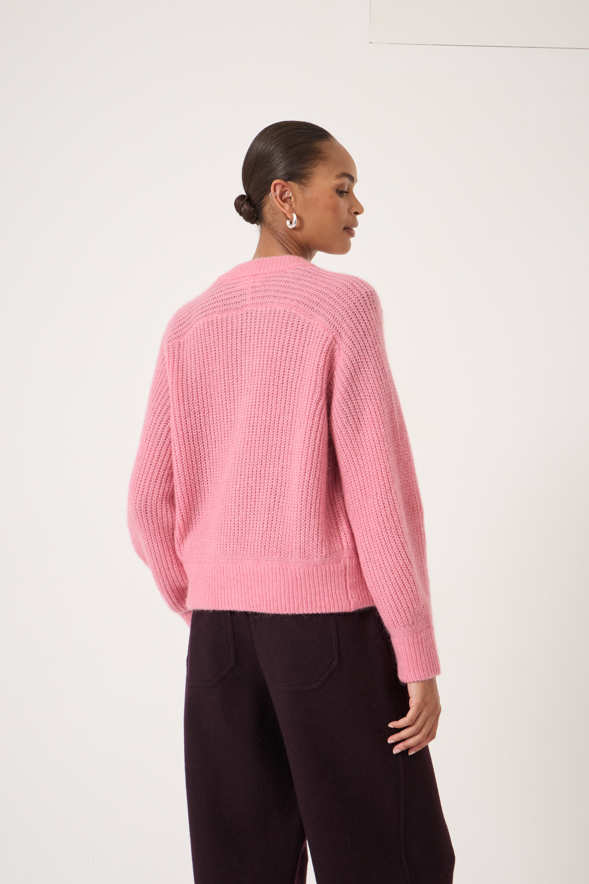 Raven Wool Blend Cardigan