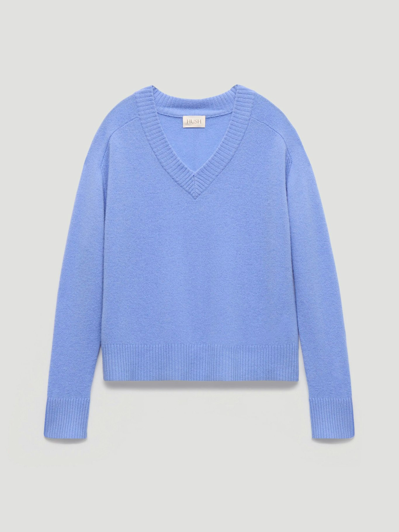 014395-1631-07 Colette Cashmere V-Neck Saddle Sleeve Jumper
