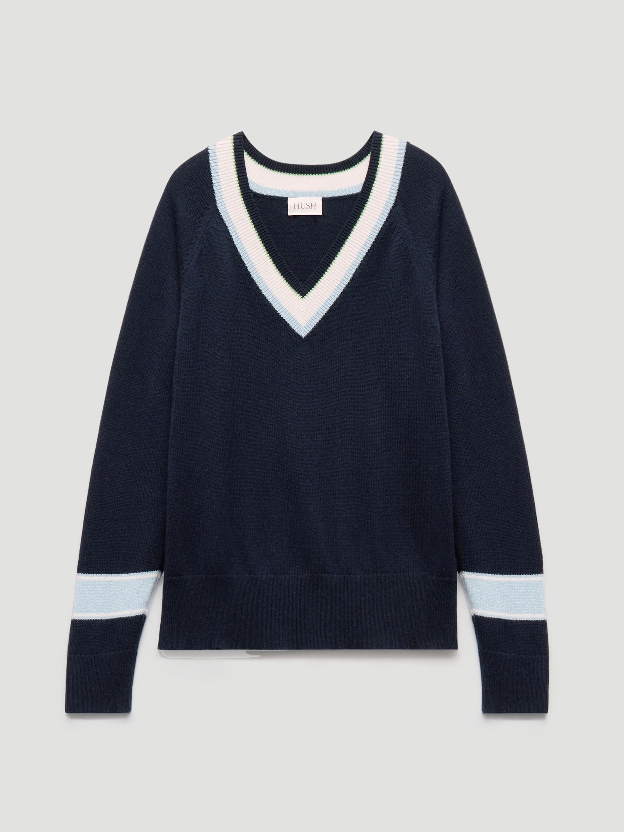 Freddie Wool Blend Contrast Trim Jumper