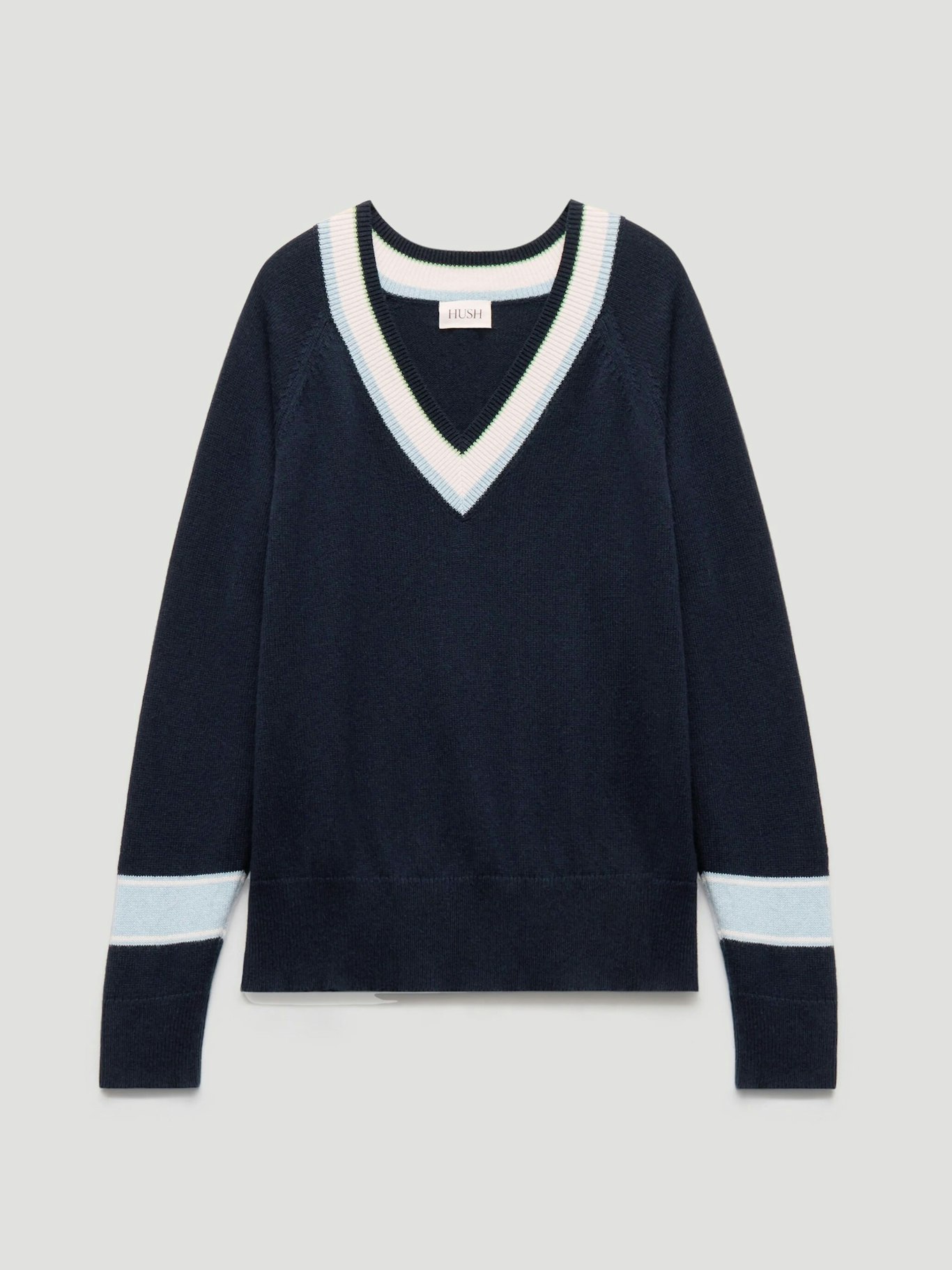 014788-1658-07 Freddie Wool Blend Contrast Trim Jumper