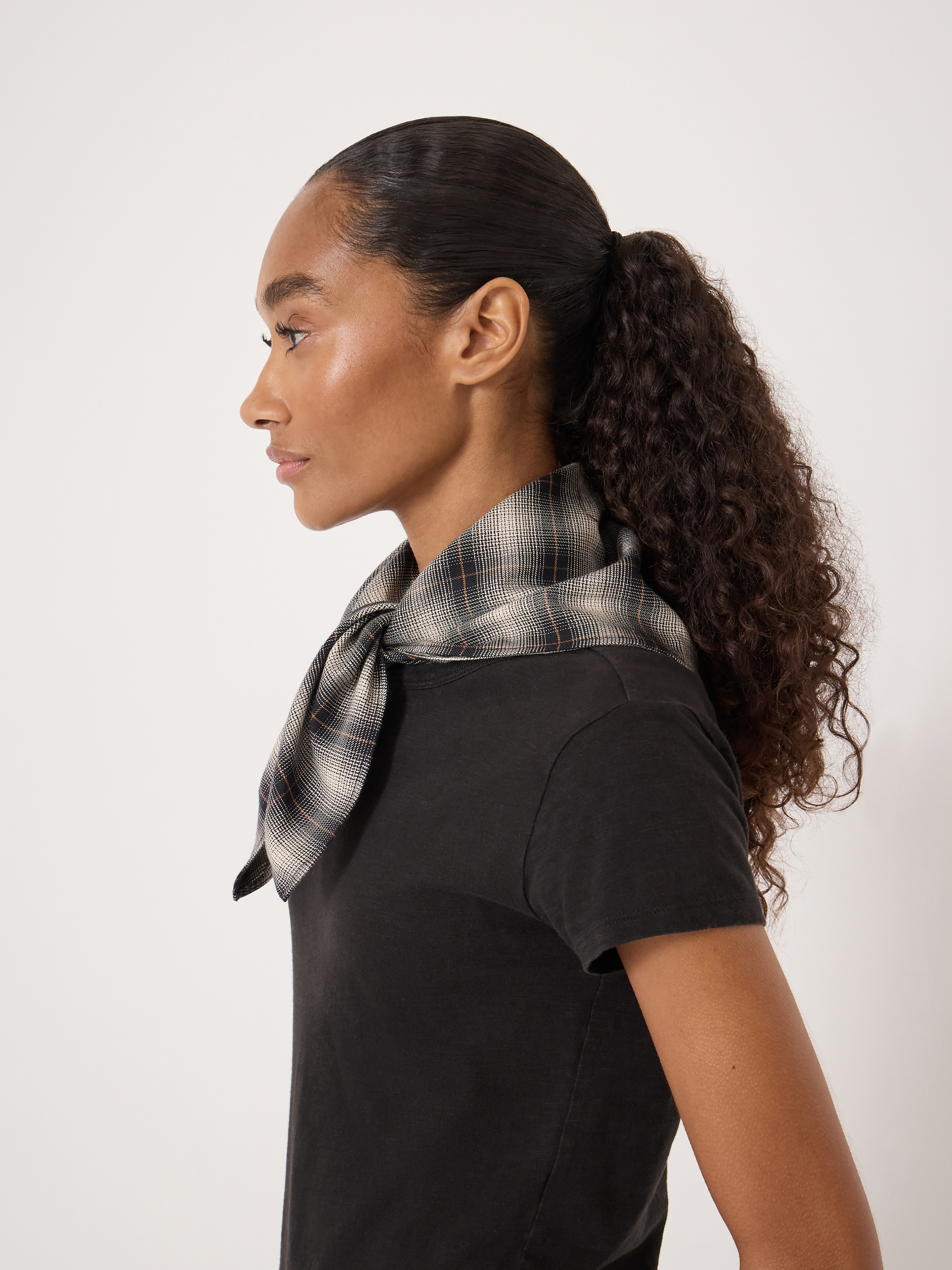 Naya Check Triangle Scarf