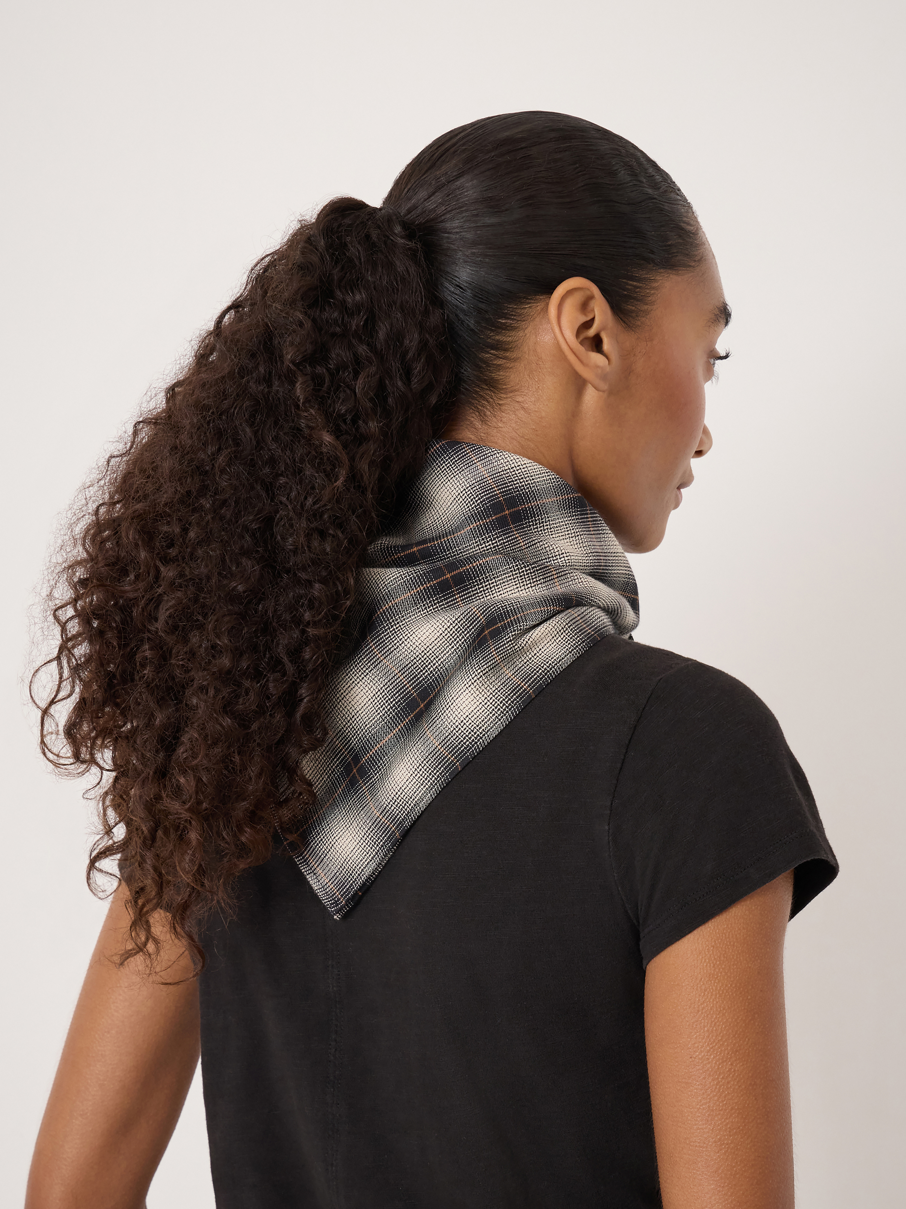 Naya Check Triangle Scarf