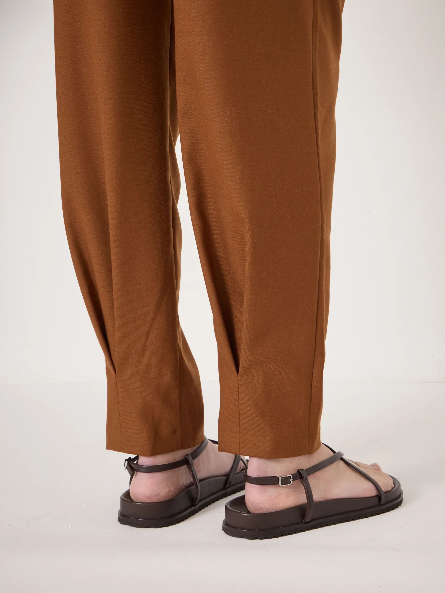 Noa Wool Blend Tapered Leg Trousers