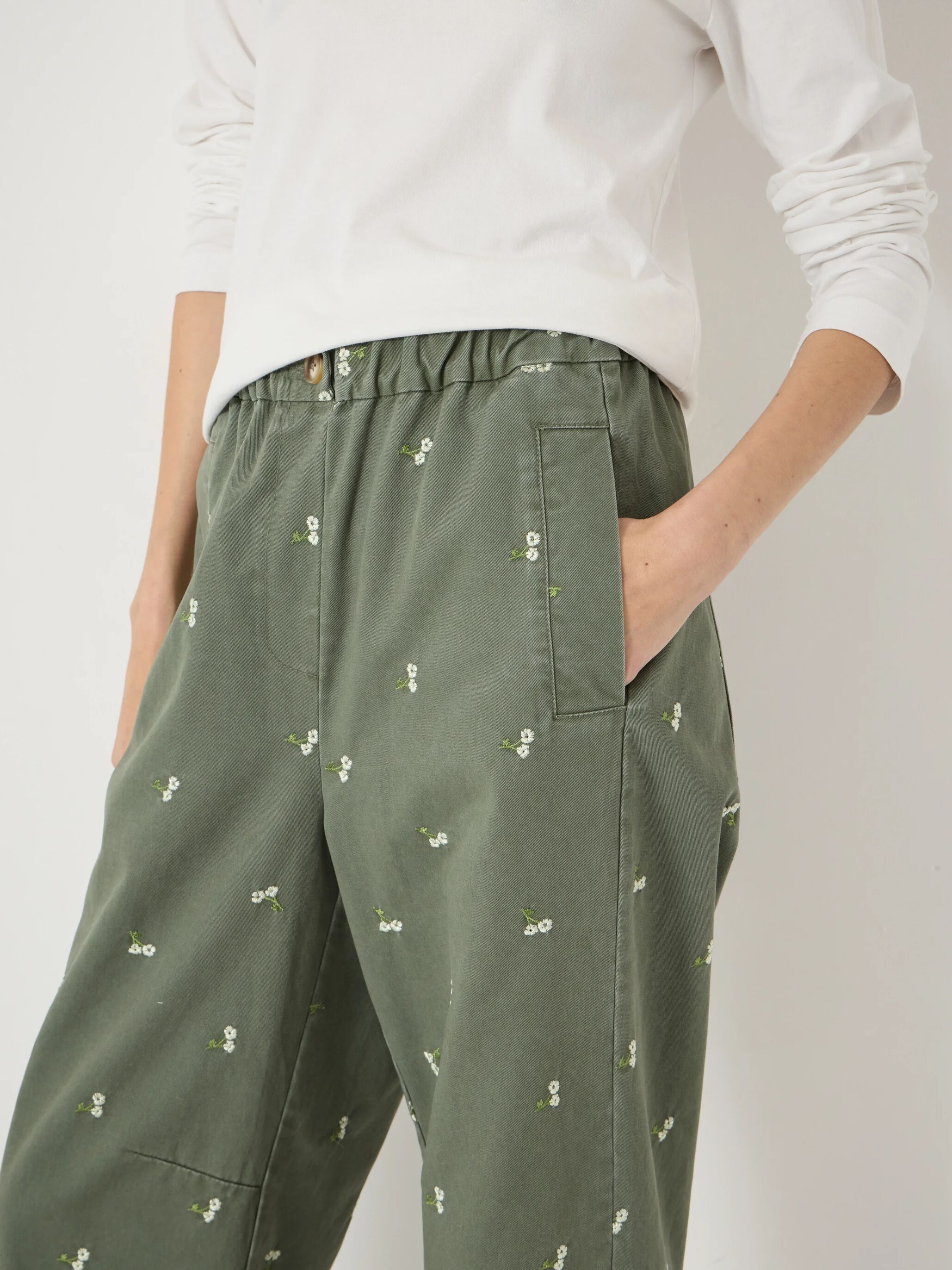 Jack Barrell Leg Embroidered Trousers