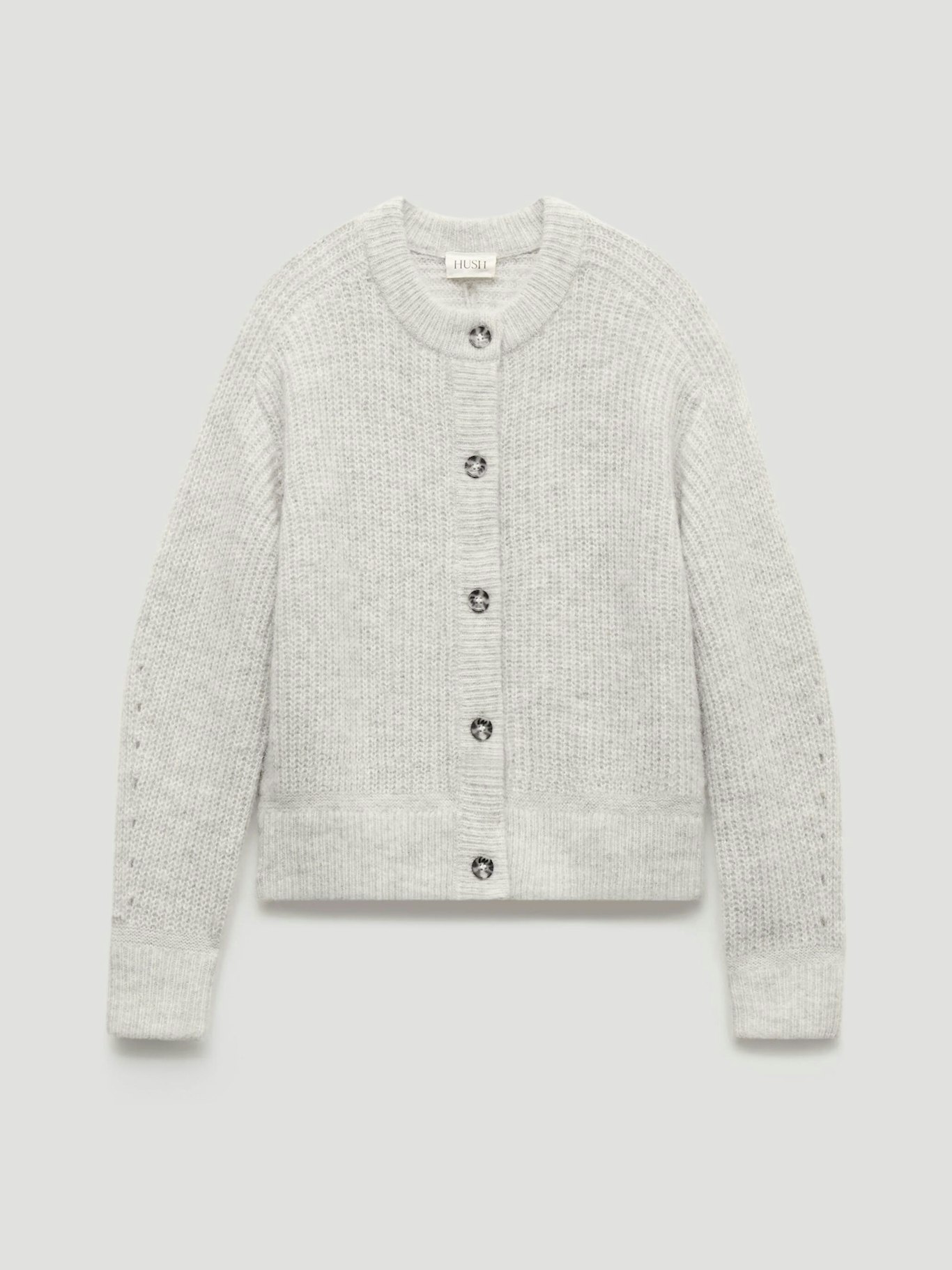 013113-2804-07 Raven Wool Blend Cardigan