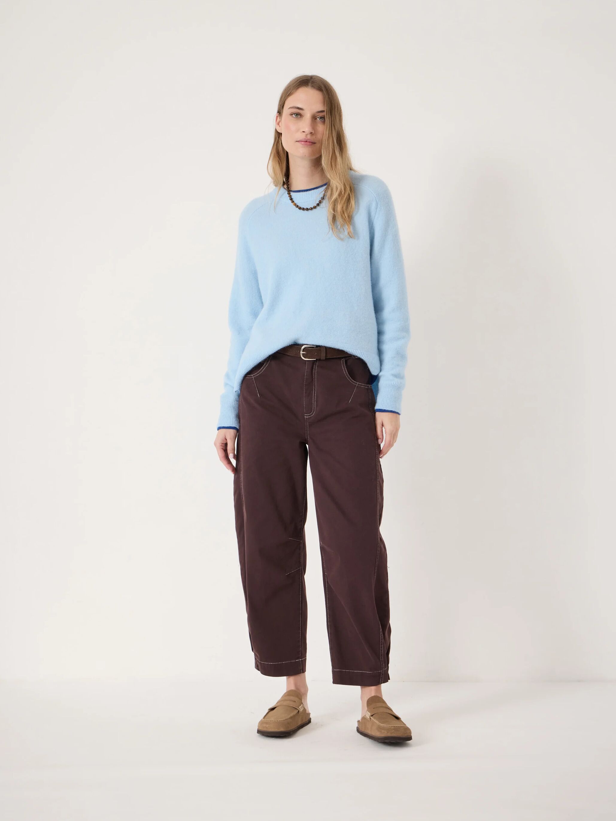 Wool Blend Crew Neck Jumper