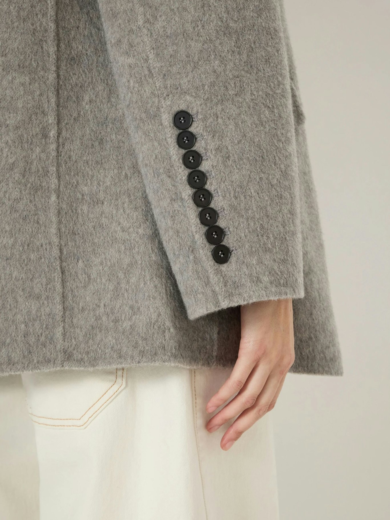 014013-3920-03 Simeron Pure Wool Double Faced Oversized Blazer