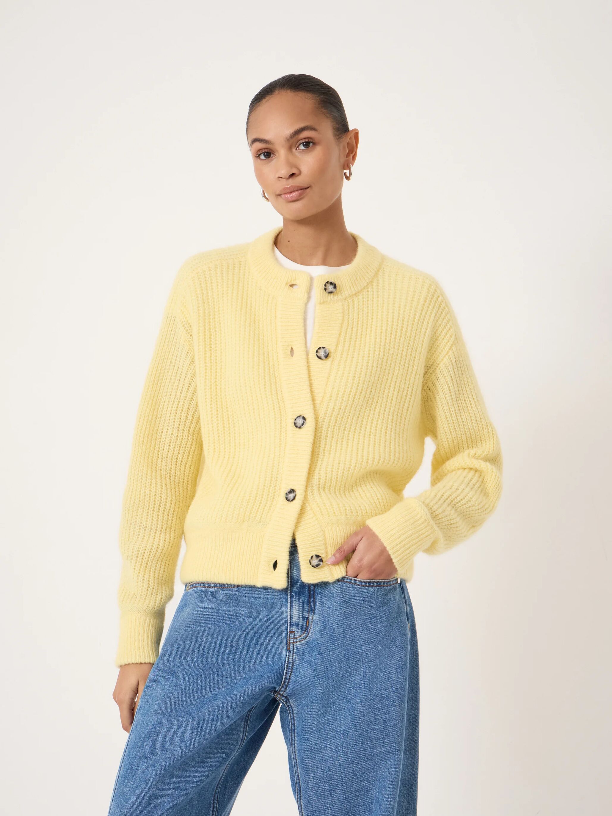 Raven Wool Blend Cardigan