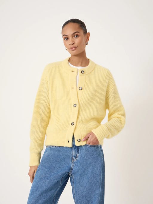 Raven Wool Blend Cardigan