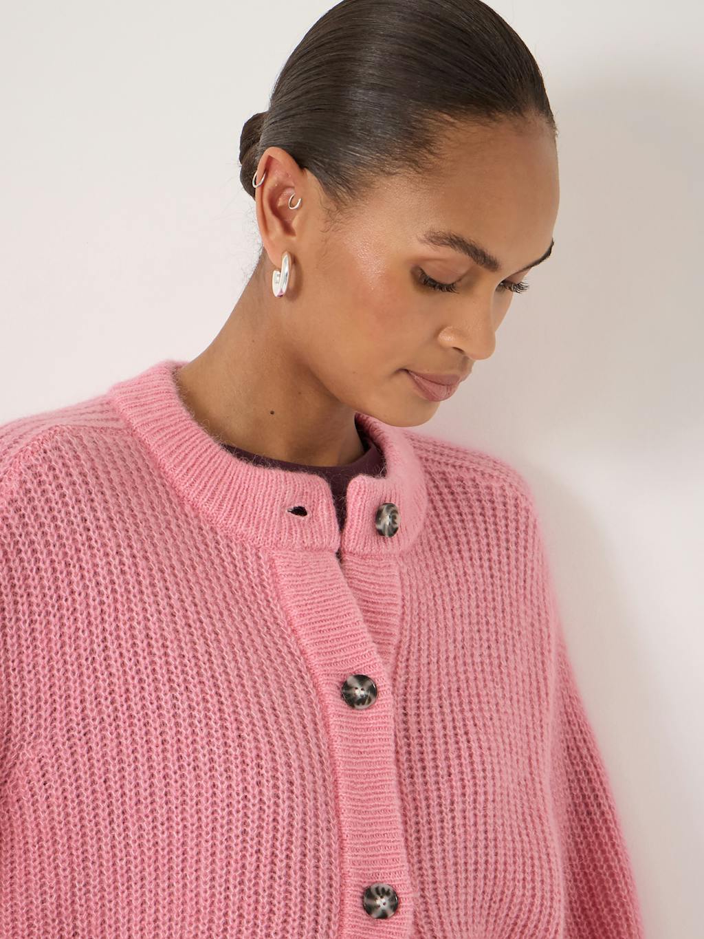 013113-1241-04 Raven Wool Blend Cardigan