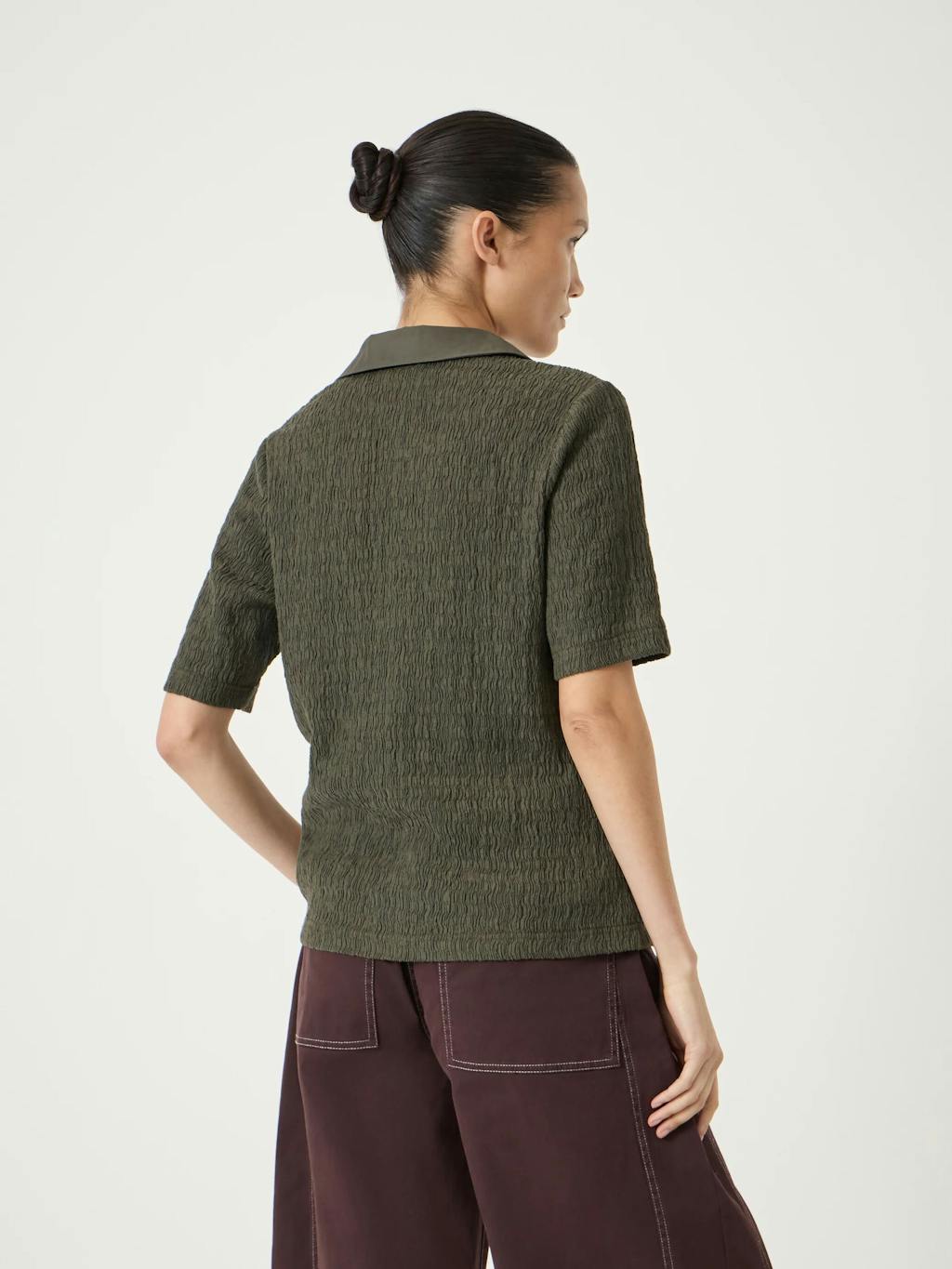 014274-3392-03 Kinsley Textured Jersey Polo Top