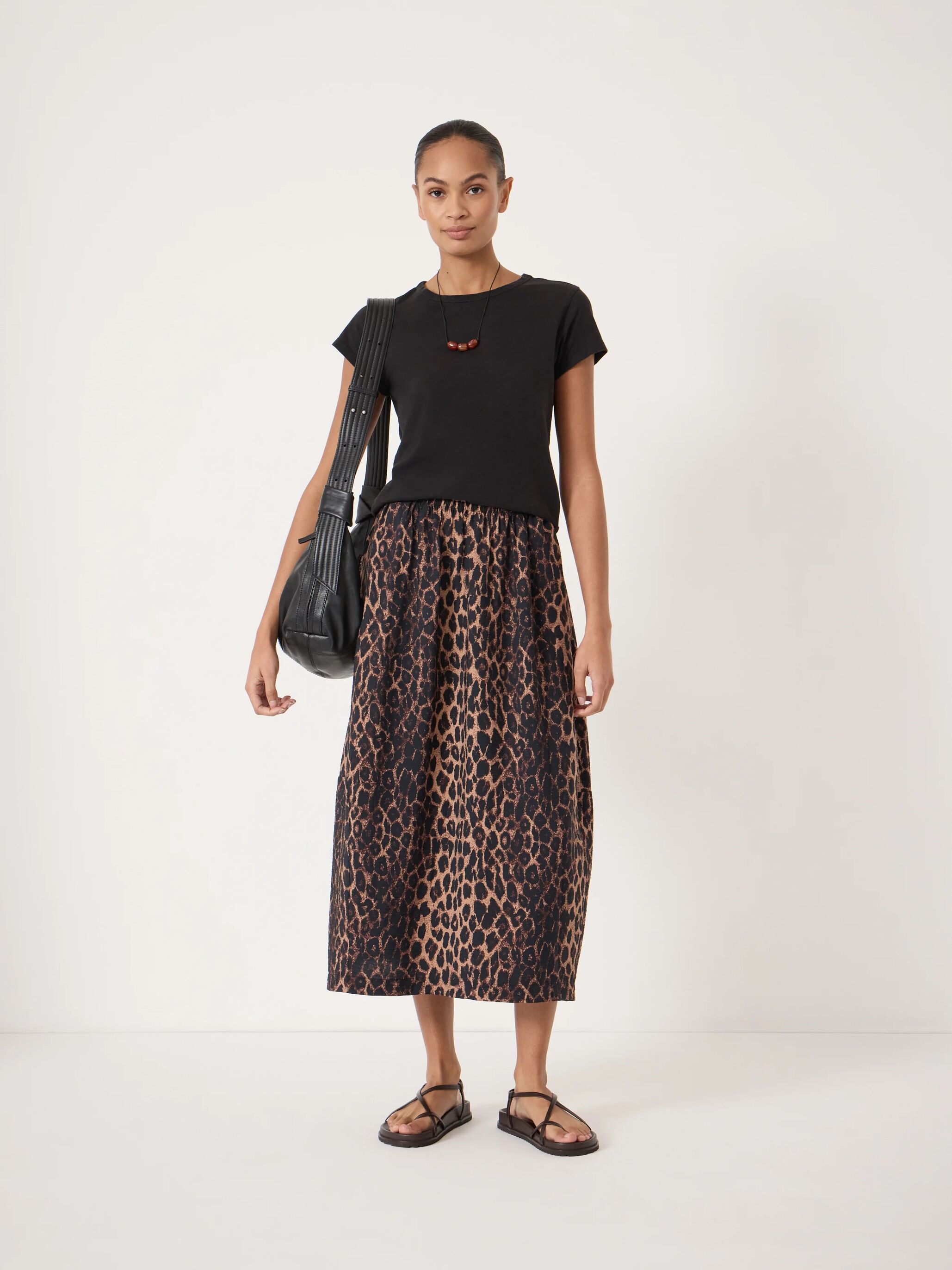 Liddie Air Flow Barrel Midi Skirt