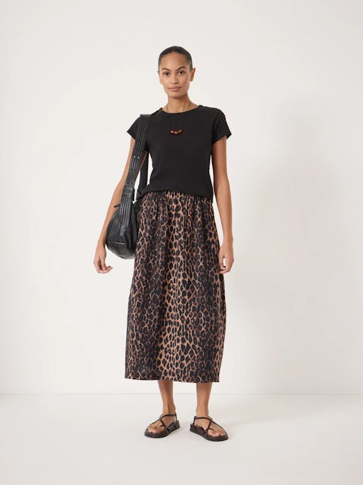 Liddie Air Flow Barrel Midi Skirt