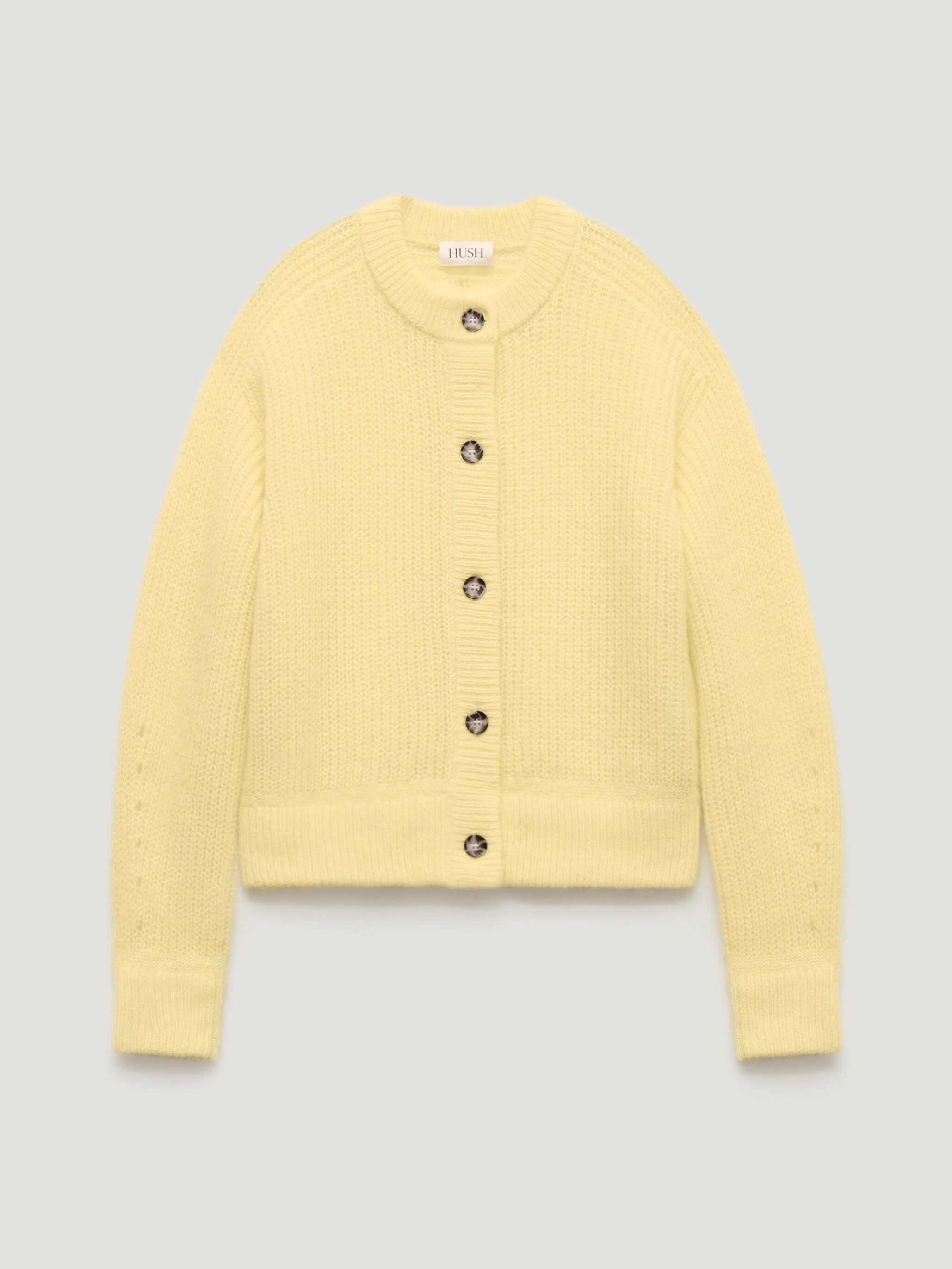 Raven Wool Blend Cardigan