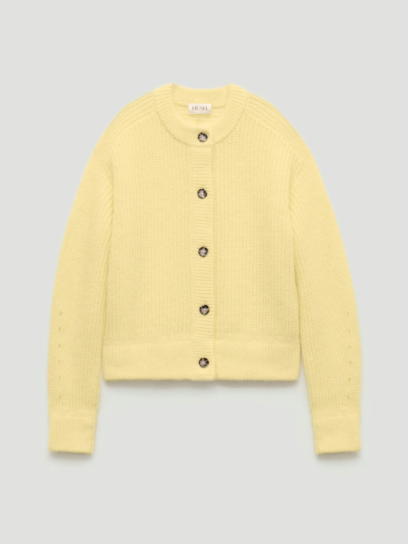 013113-0754-07 Raven Wool Blend Cardigan