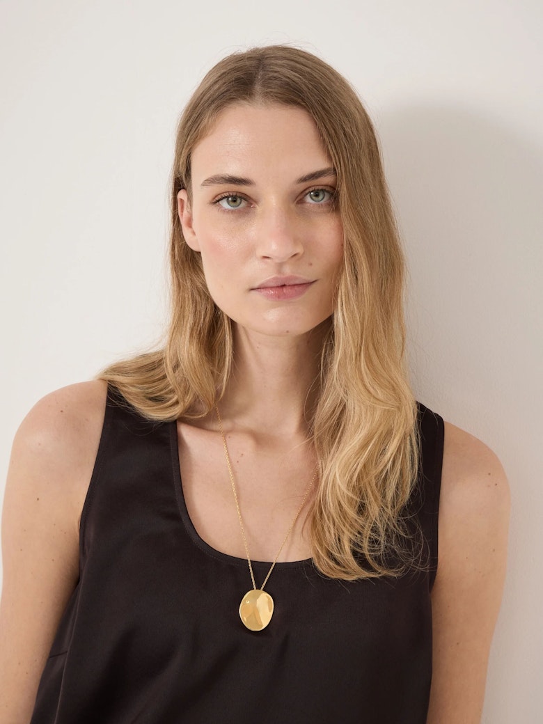 Jett Oversized Organic Shaped Necklace