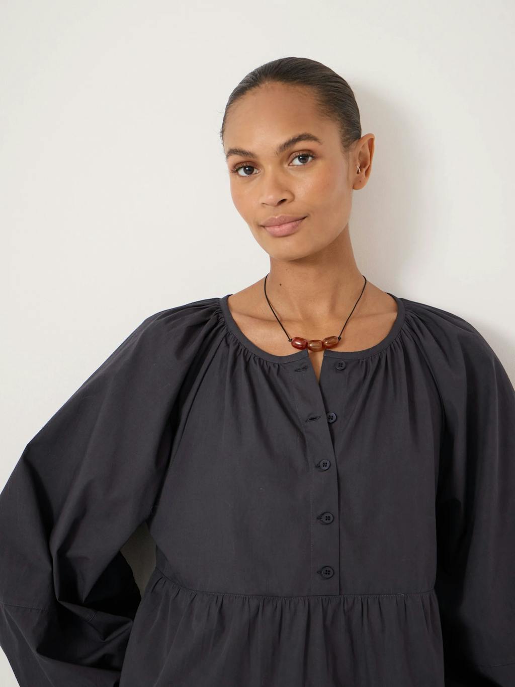 015153-1658-04 Beck Cotton Peplum Blouse