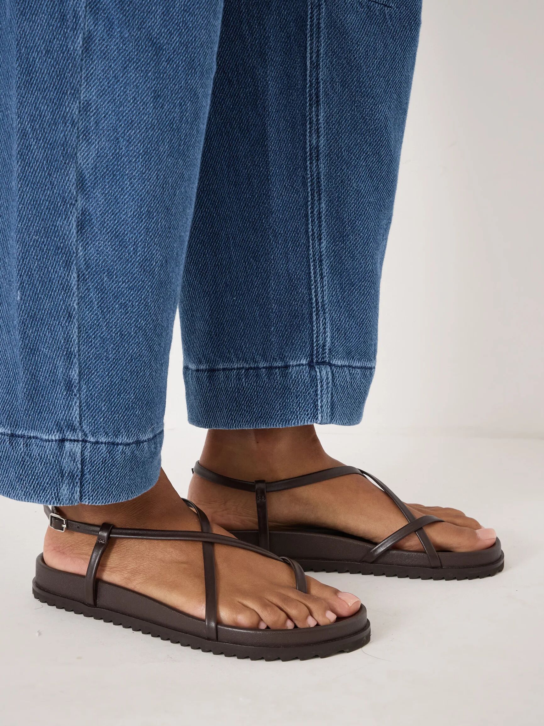 Theo Leather Strappy Sandals
