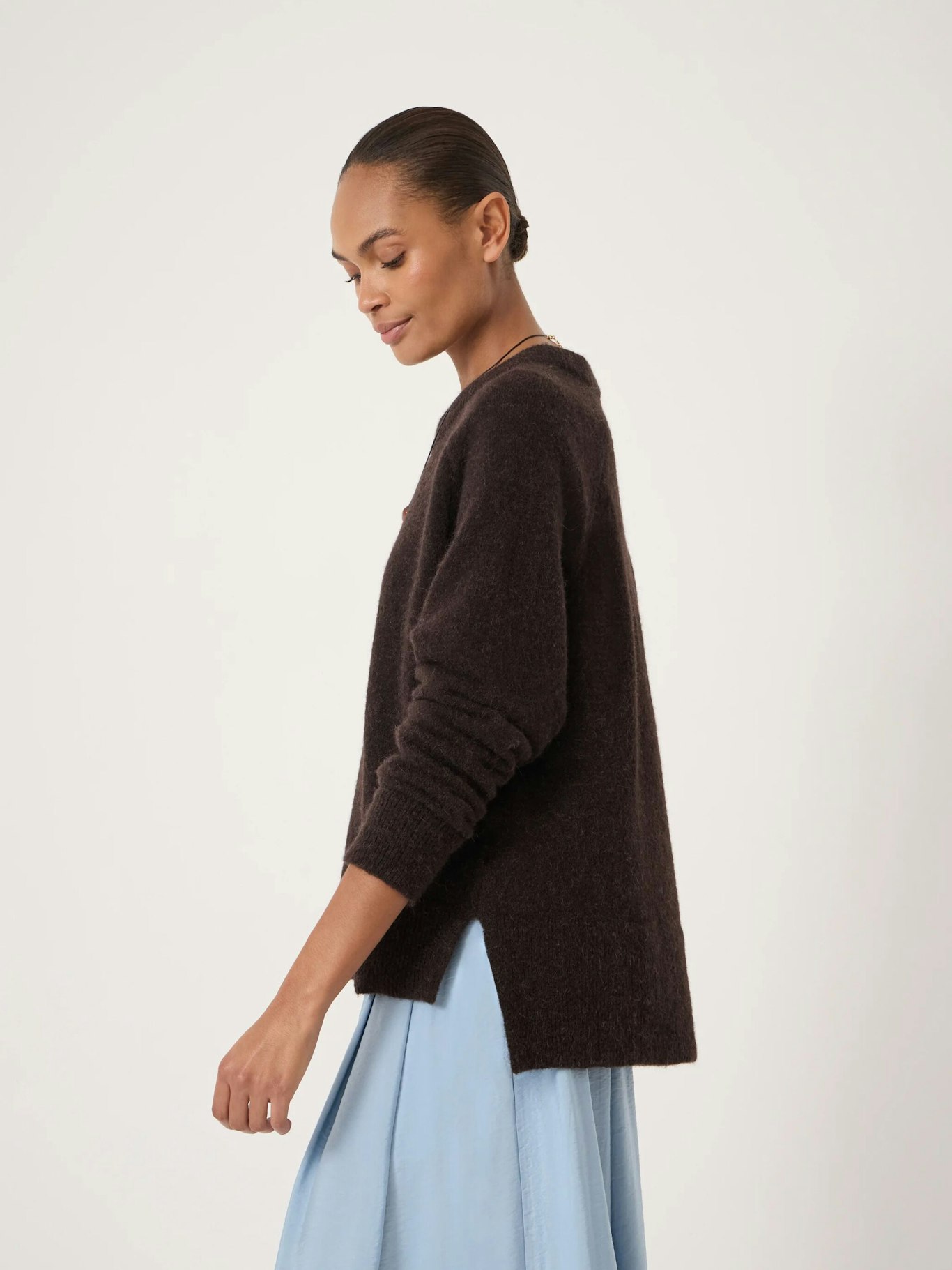 014287-0450-03 Wool Blend Crew Neck Jumper