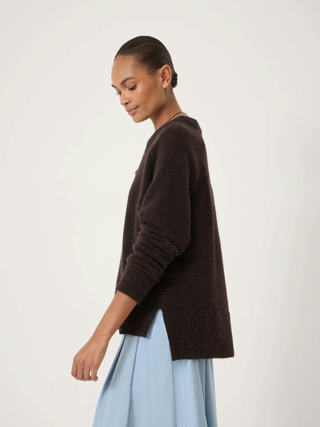 014287-0450-03 Wool Blend Crew Neck Jumper