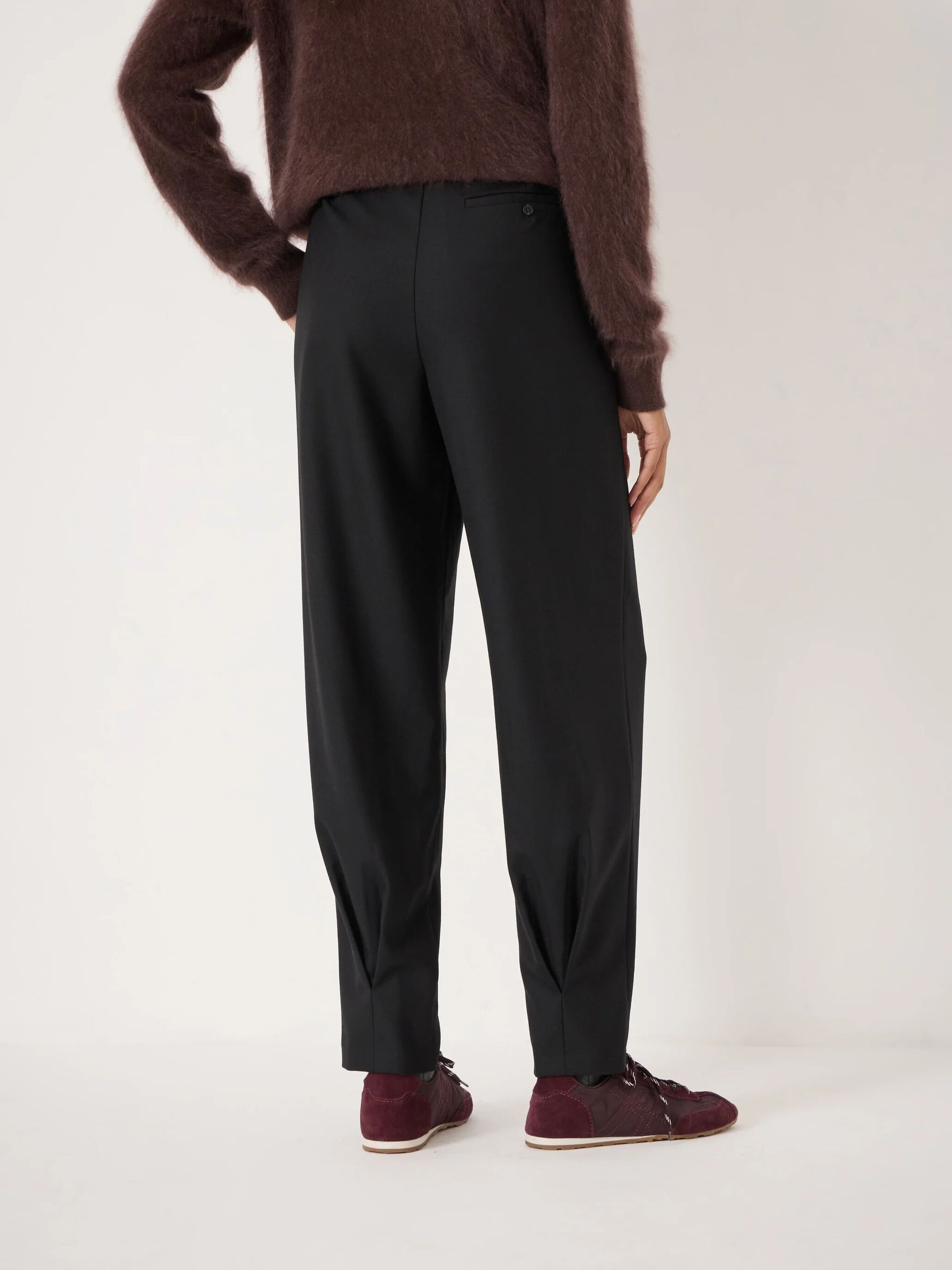 Noa Wool Blend Tapered Leg Trousers