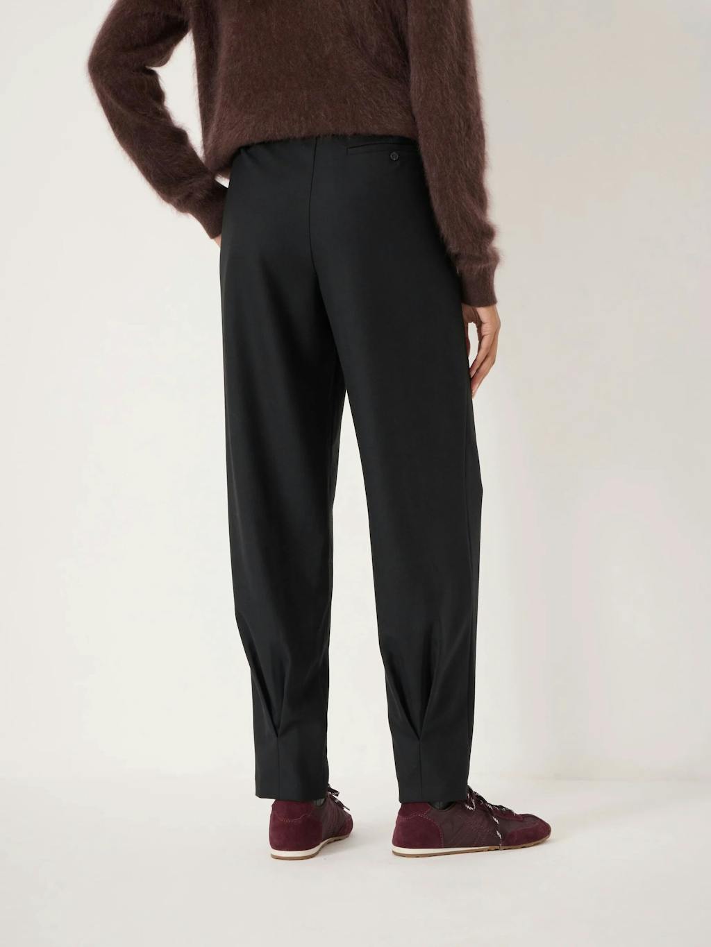 014291-0456-03 Noa Wool Blend Tapered Leg Trousers