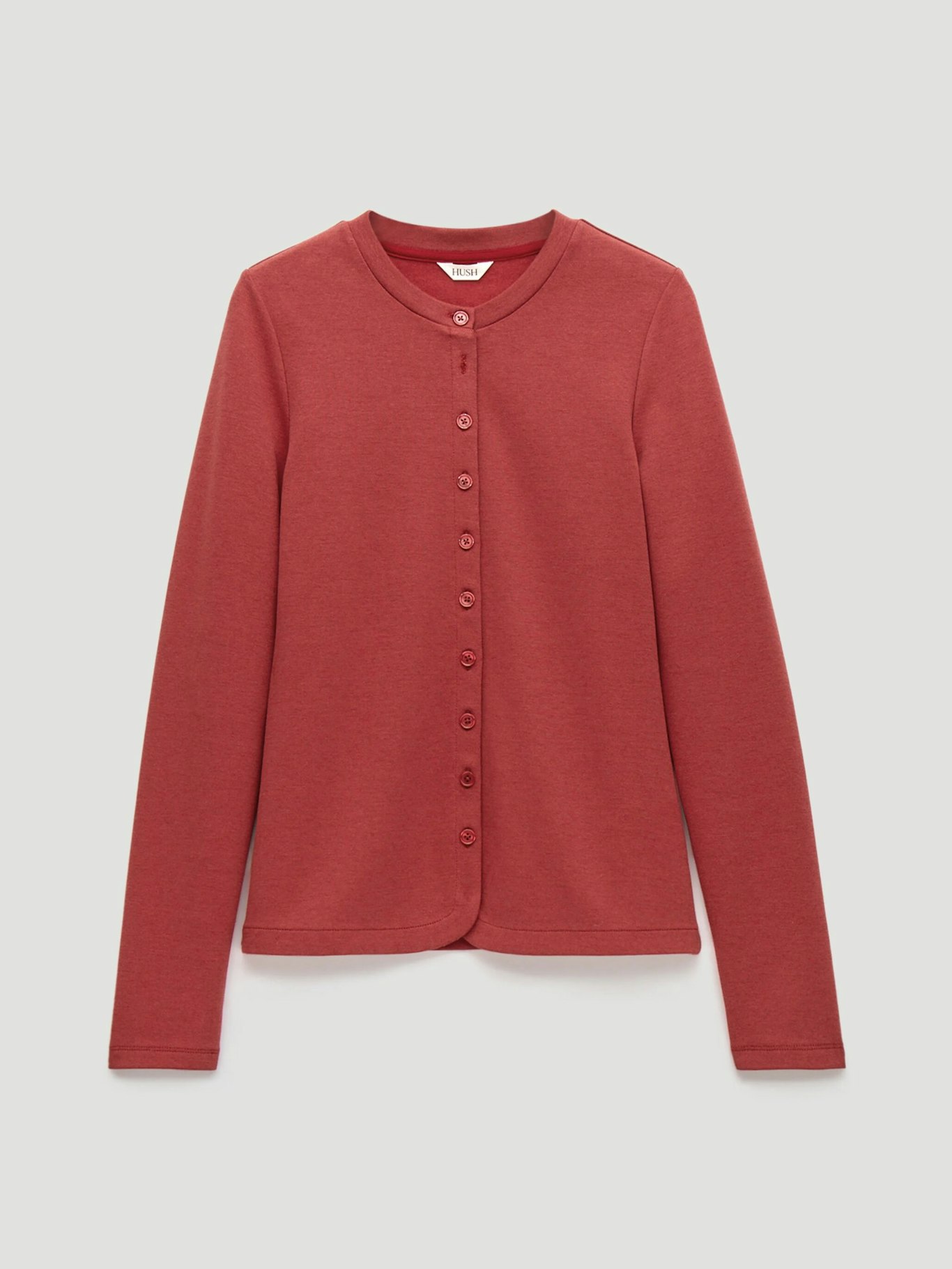 014251-1166-07 Button Detail Jersey Cardigan