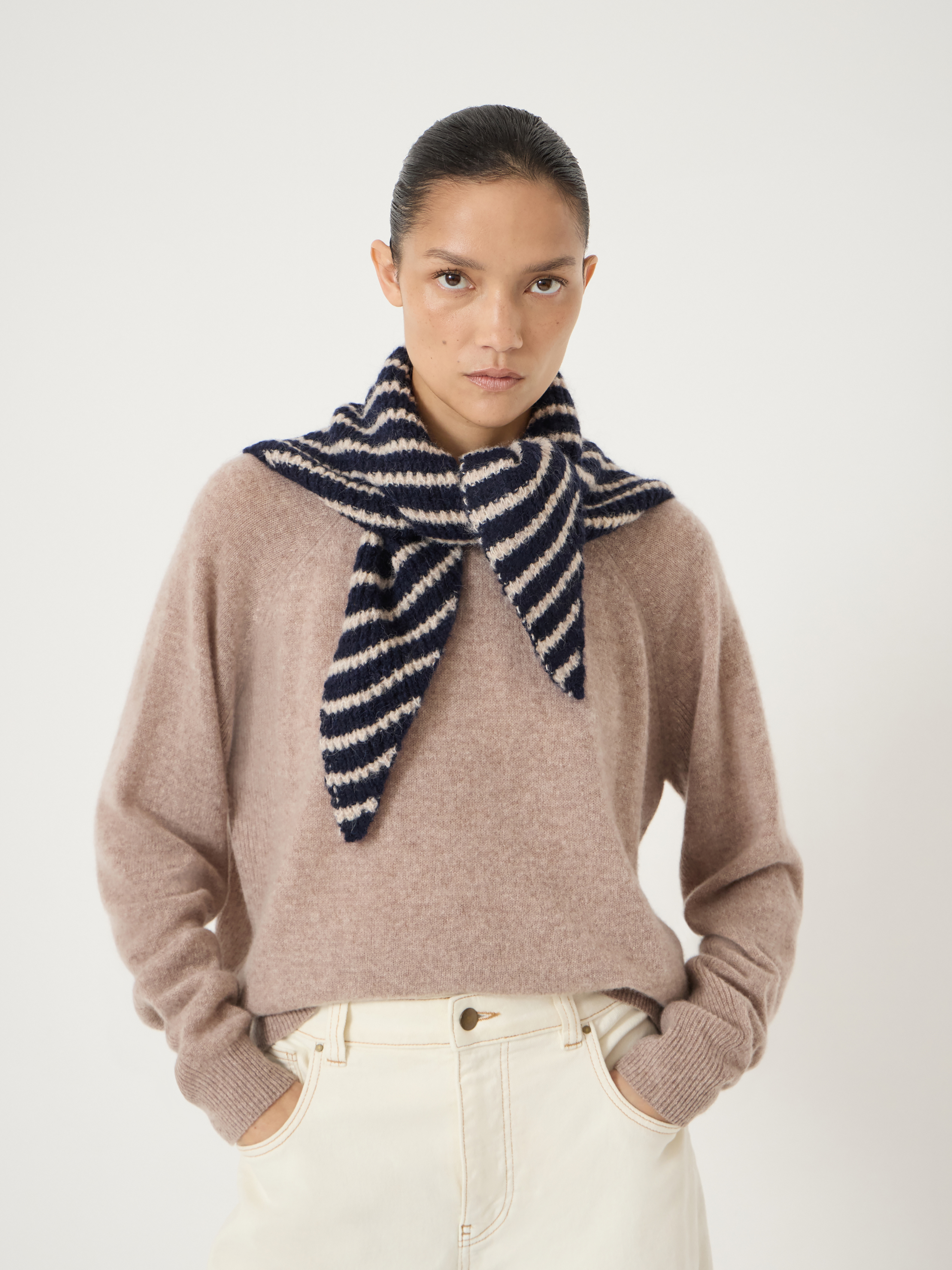 Stripe Triangle Scarf
