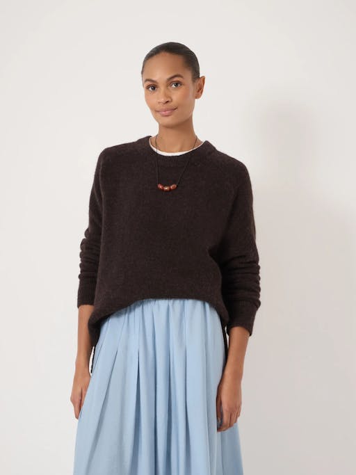 Wool Blend Crew Neck Jumper