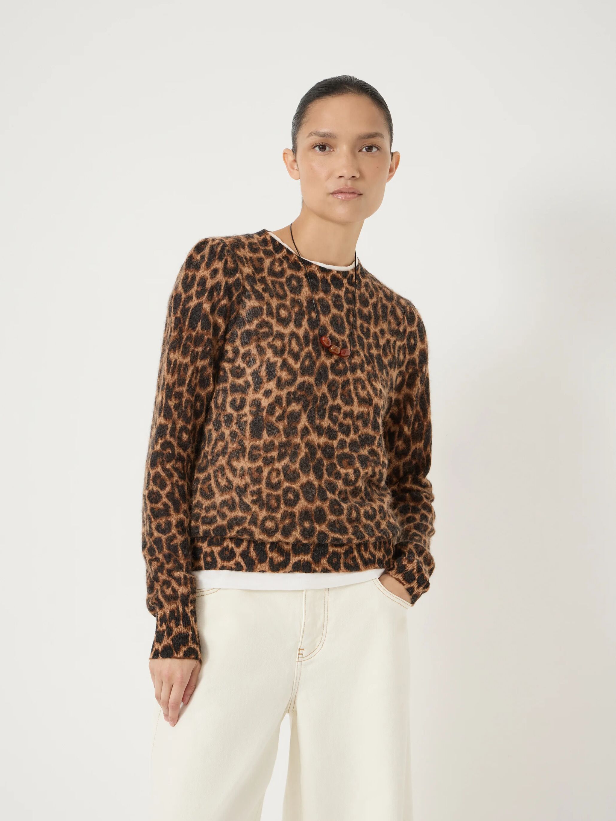 Gathered Shoulder Animal Jumper