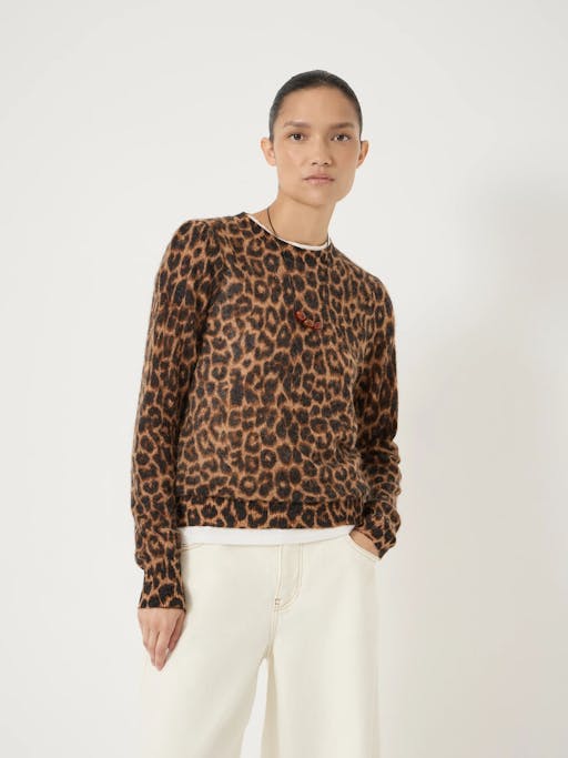 Gathered Shoulder Animal Jumper