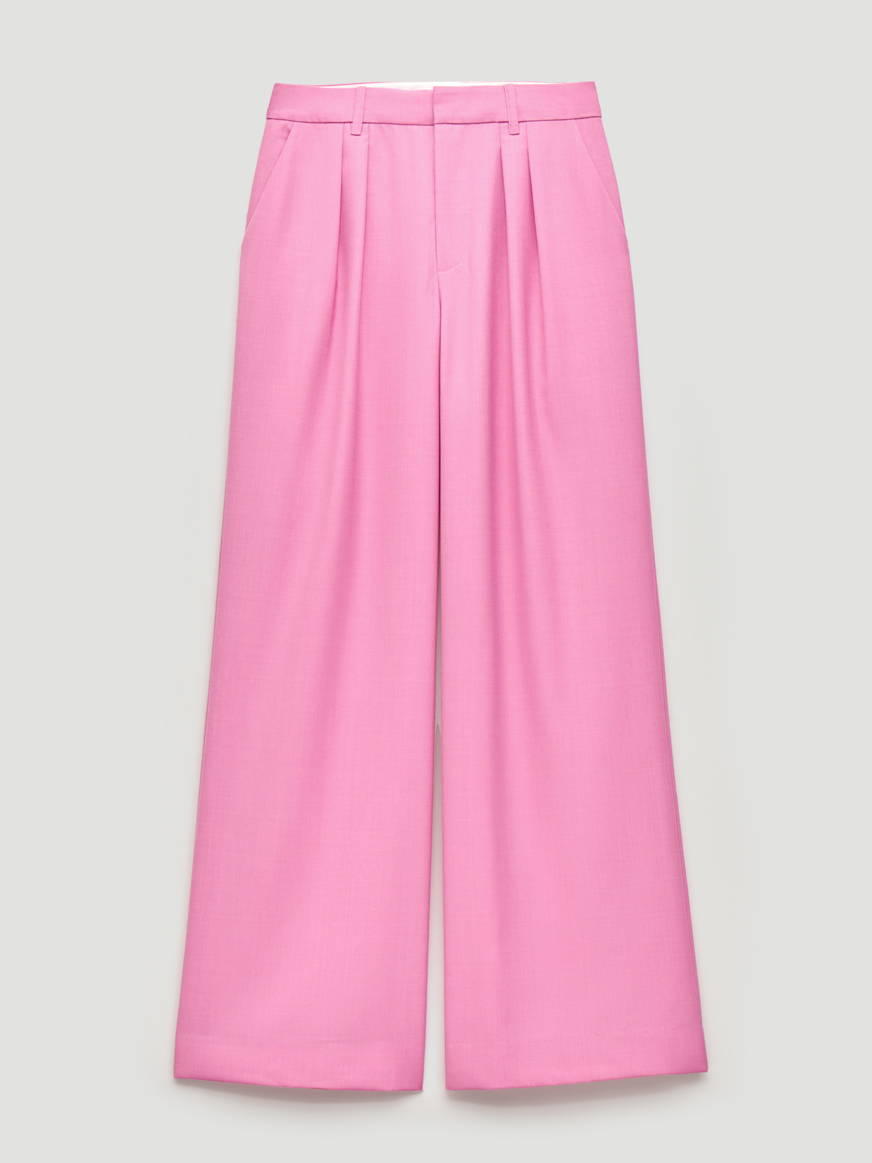 Lya Wool Blend Wide Leg Trousers