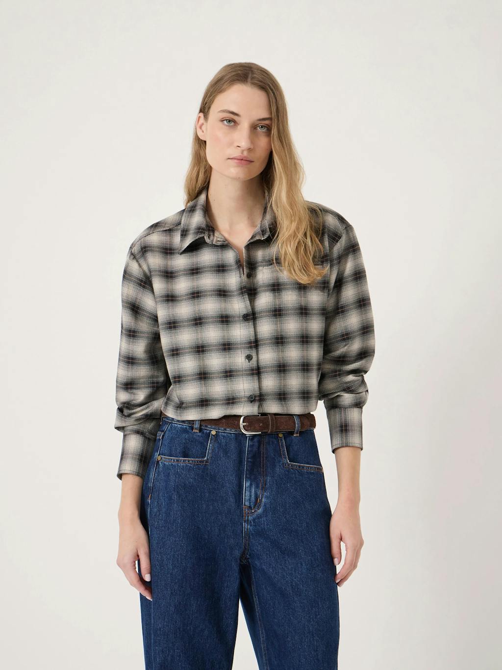 015302-4937-01 Amren Check Long Sleeve Shirt