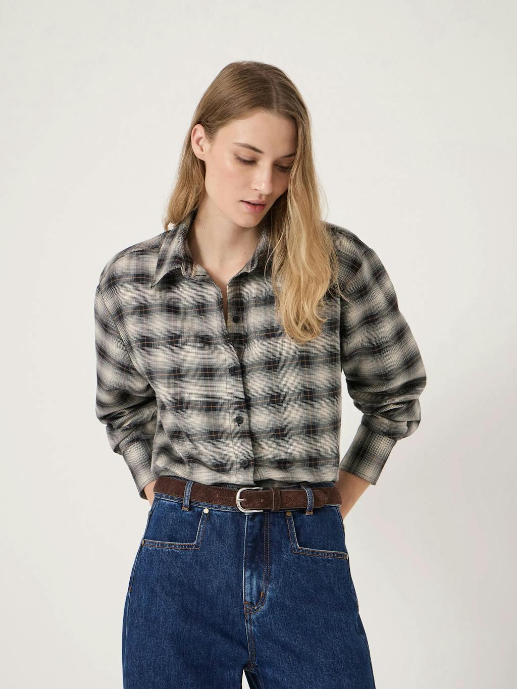 015302-4937-04 Amren Check Long Sleeve Shirt