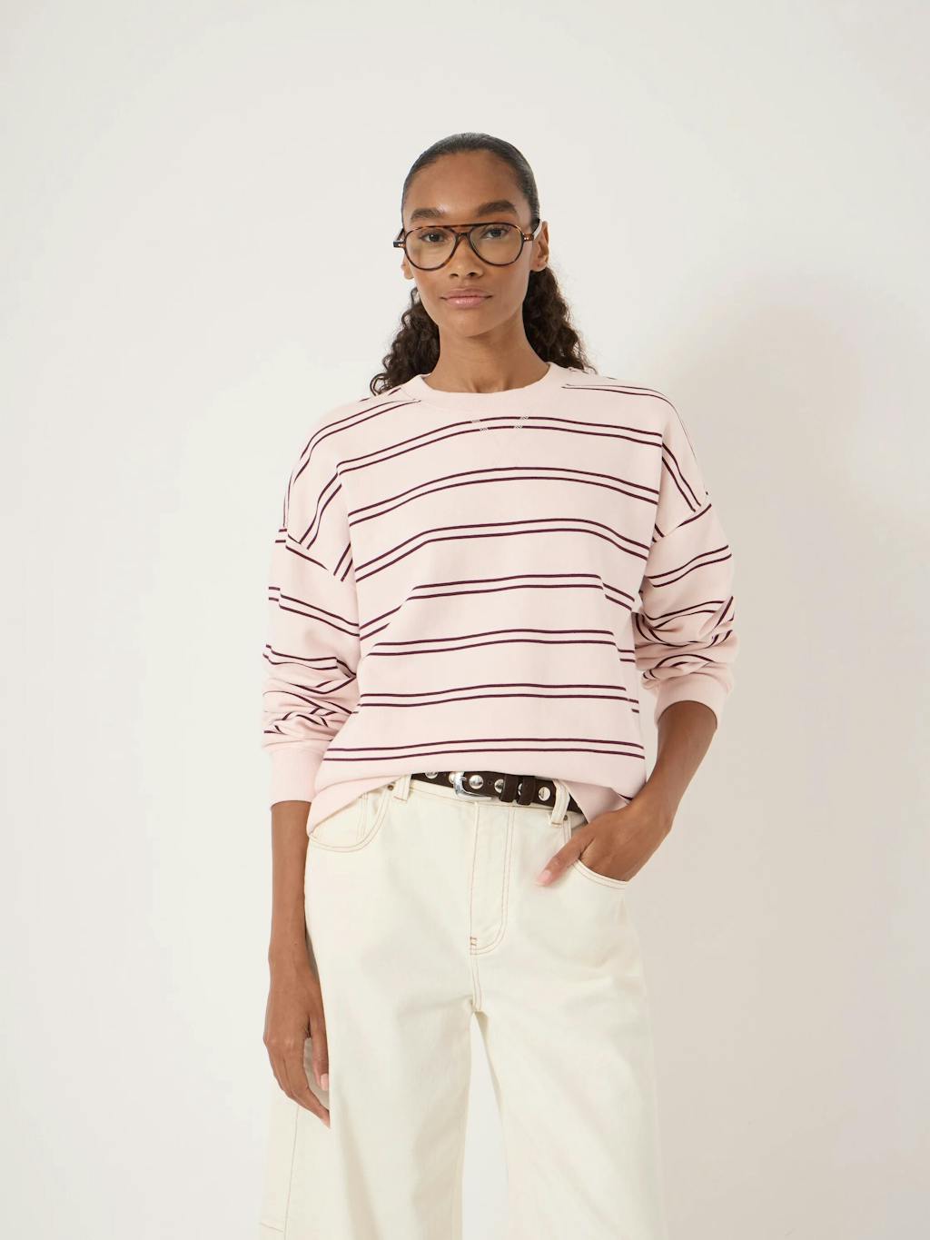 013044-0093-01 Luca Stripe Heavyweight Sweatshirt