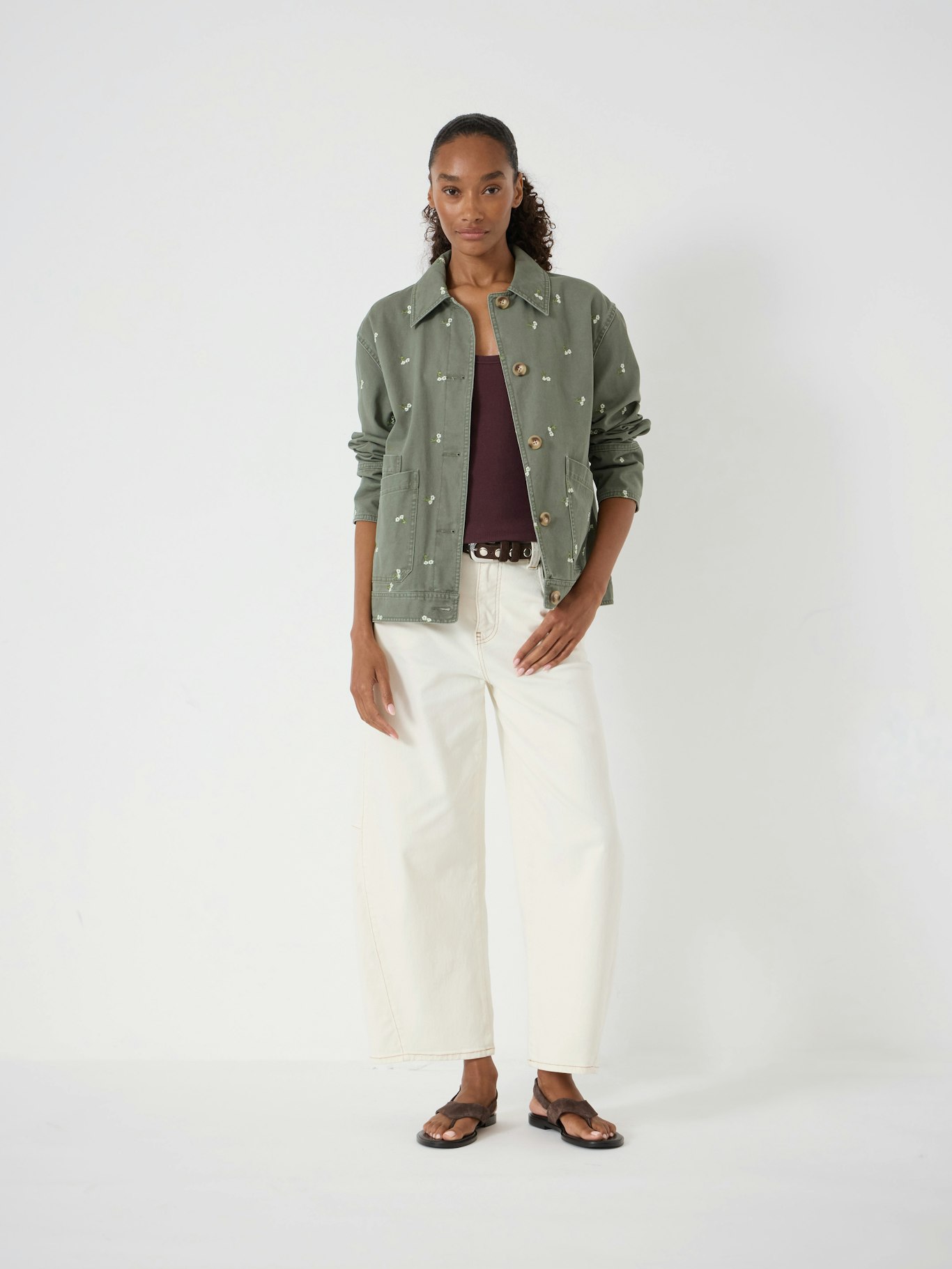 014570-4789-02 Emery Embroidered Cotton Utility Jacket