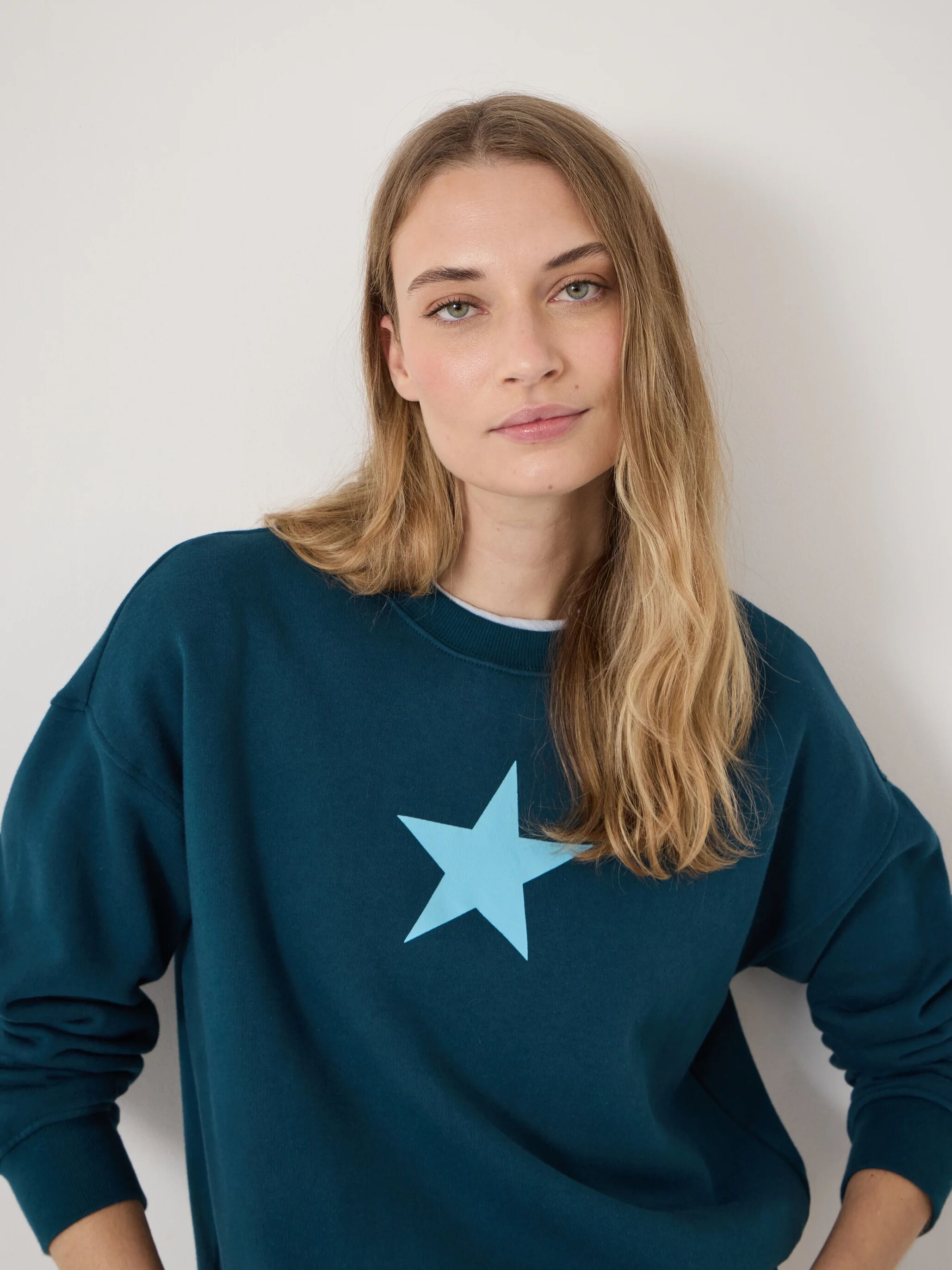 Mini Star Cotton Sweatshirt