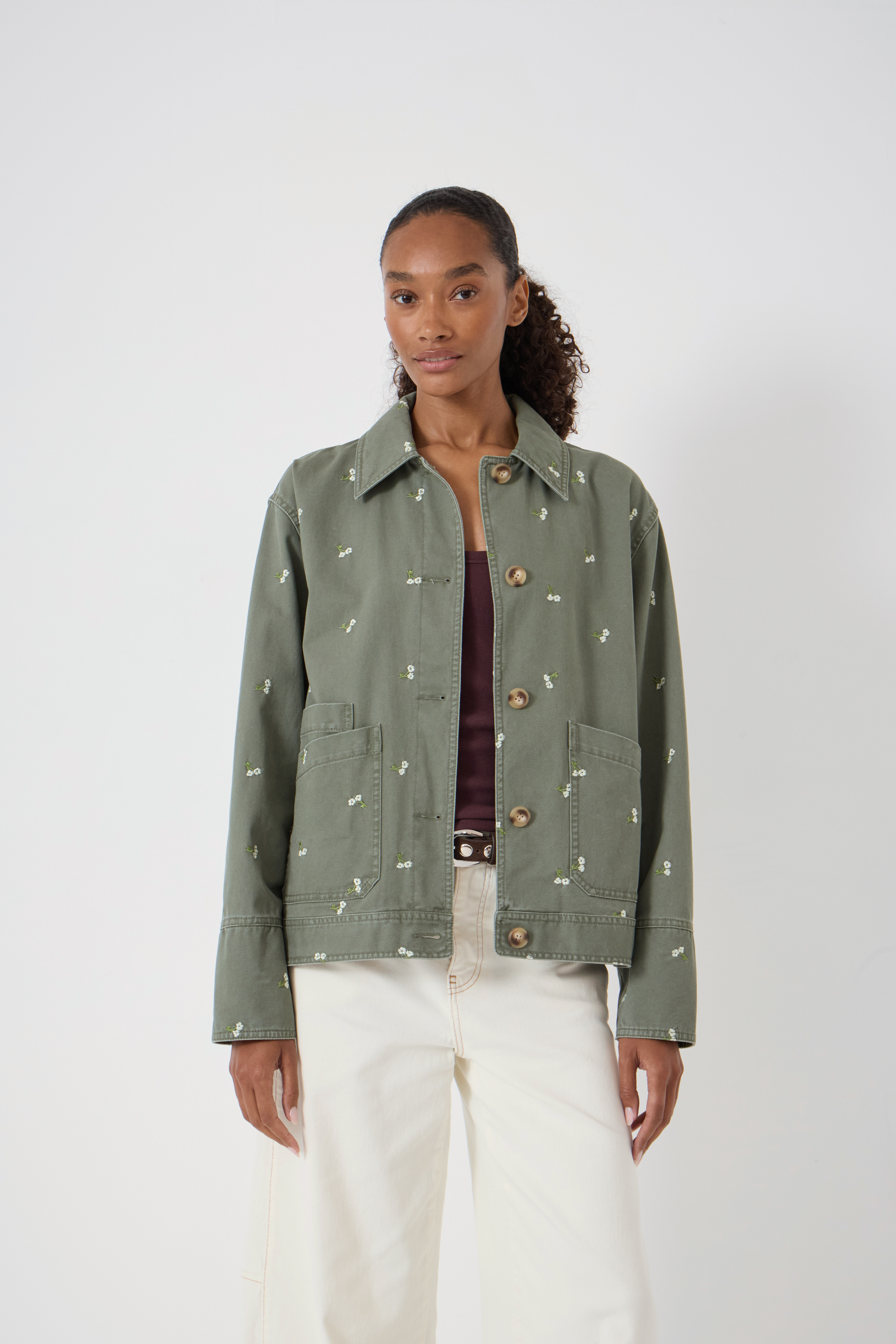 Emery Embroidered Utility Jacket