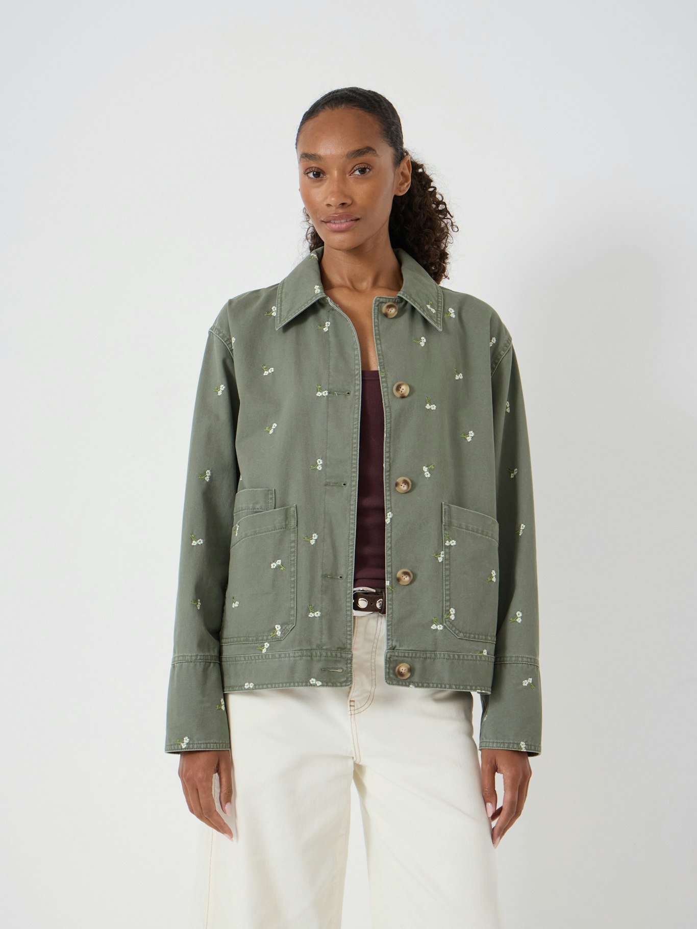 014570-4789-01 Emery Embroidered Cotton Utility Jacket